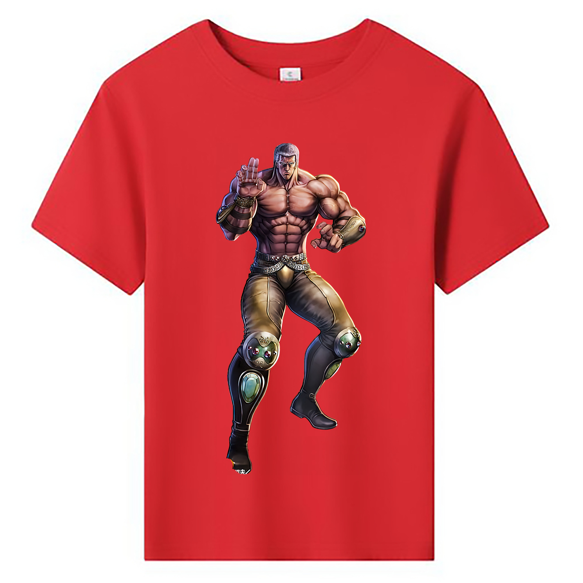 （画像用） 北斗の拳 Fist of the North Star 綿100％キッズTシャツ（フロントプリント）
