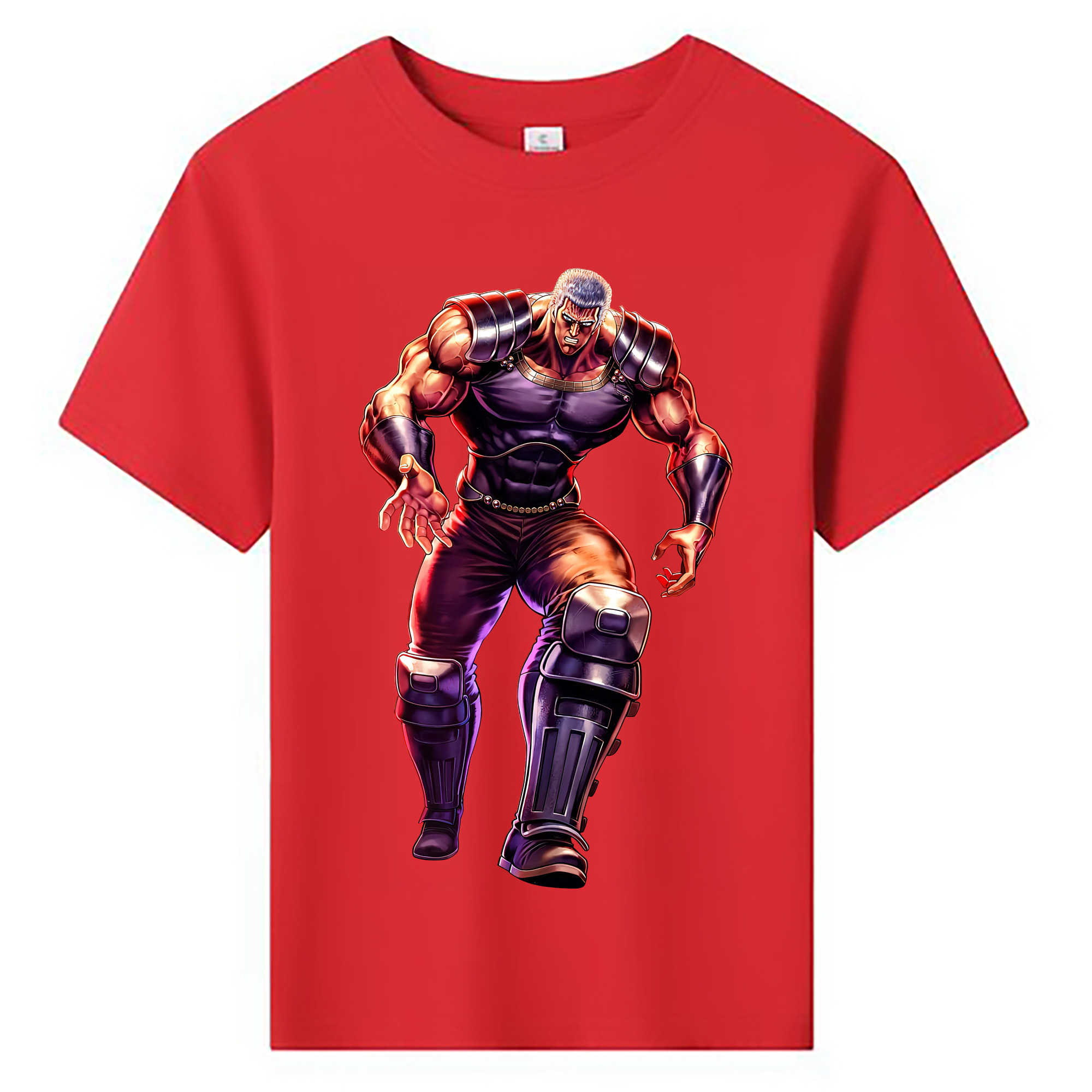 （画像用） 北斗の拳 Fist of the North Star 綿100％キッズTシャツ（フロントプリント）