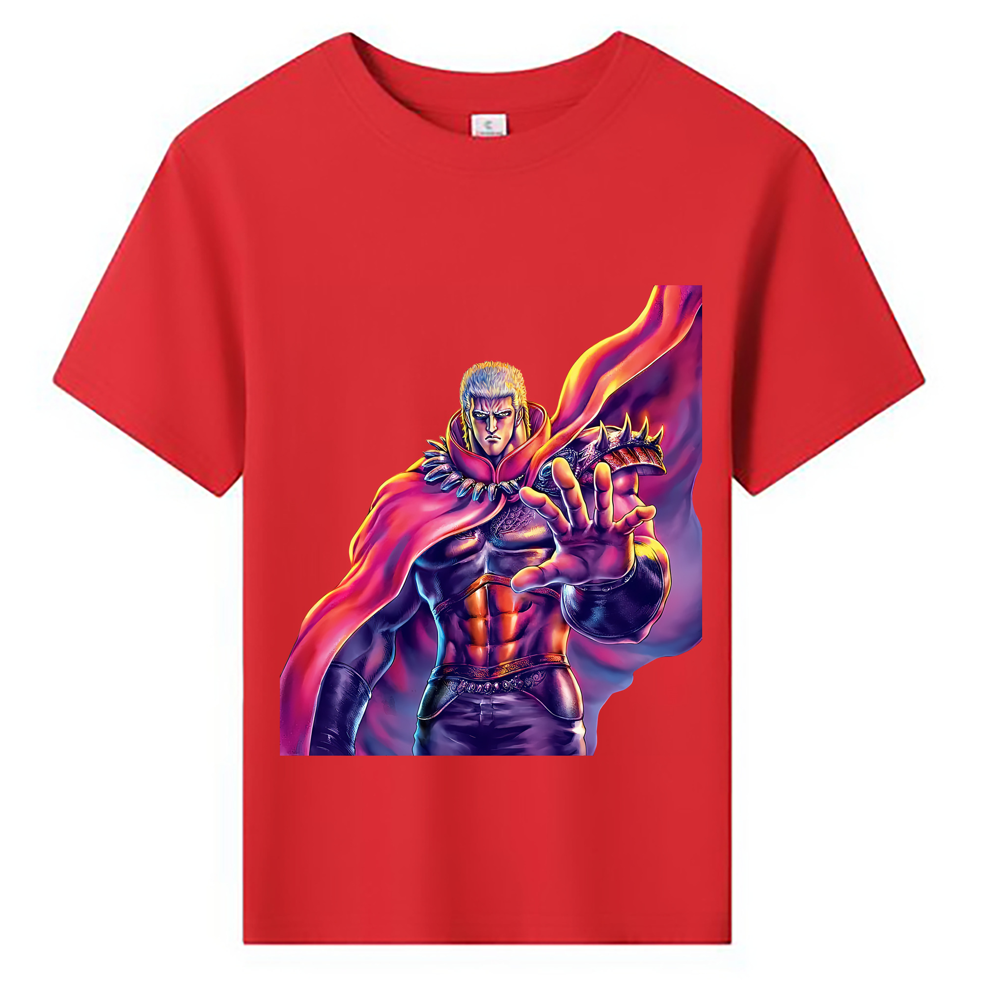 （画像用） 北斗の拳 Fist of the North Star 綿100％キッズTシャツ（フロントプリント）