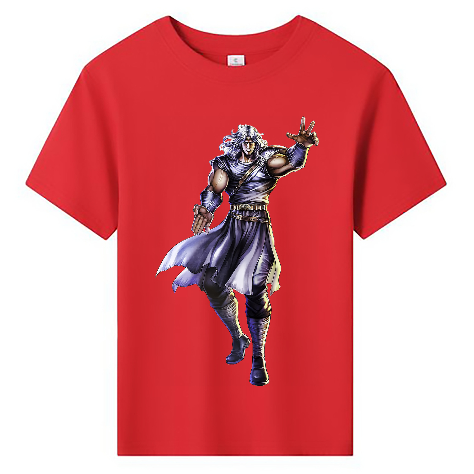 （画像用） 北斗の拳 Fist of the North Star 綿100％キッズTシャツ（フロントプリント）