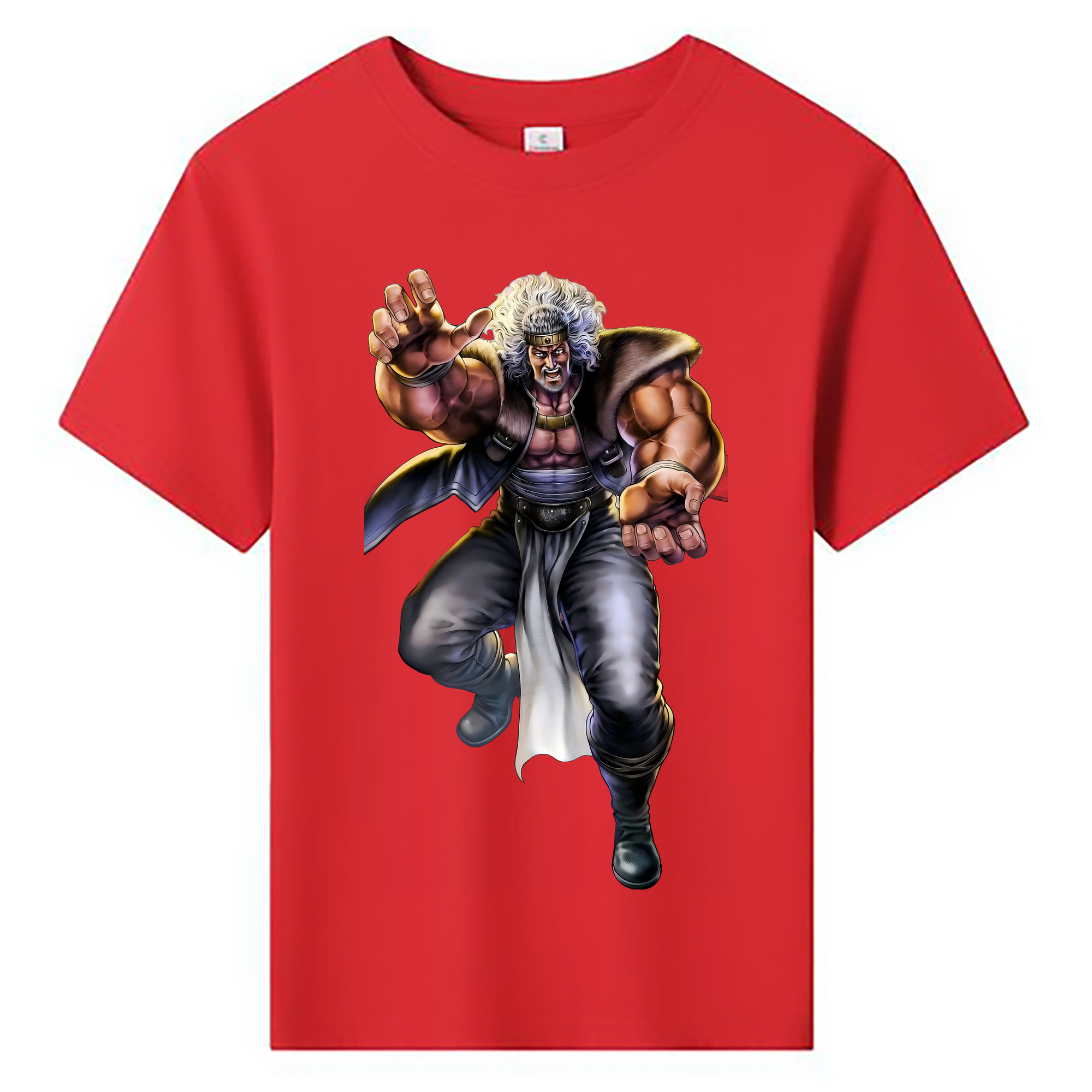 （画像用） 北斗の拳 Fist of the North Star 綿100％キッズTシャツ（フロントプリント）