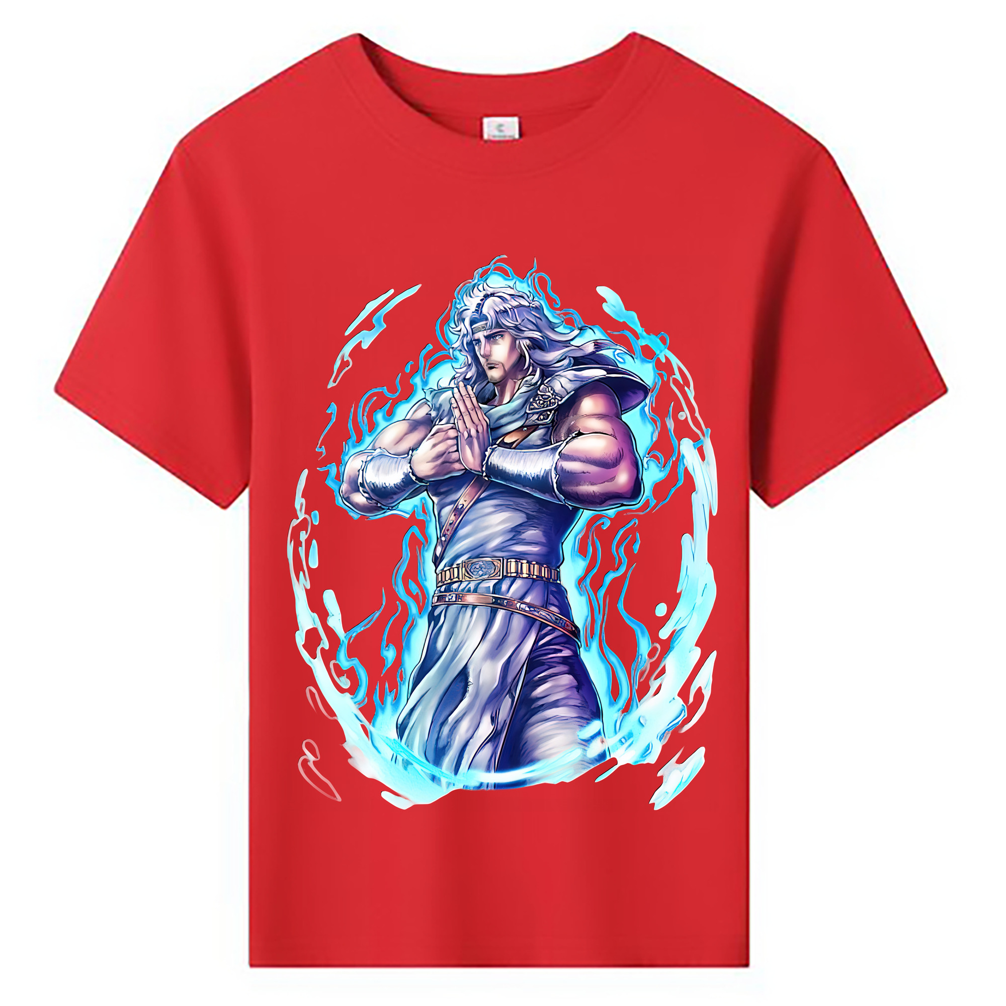 （画像用） 北斗の拳 Fist of the North Star 綿100％キッズTシャツ（フロントプリント）