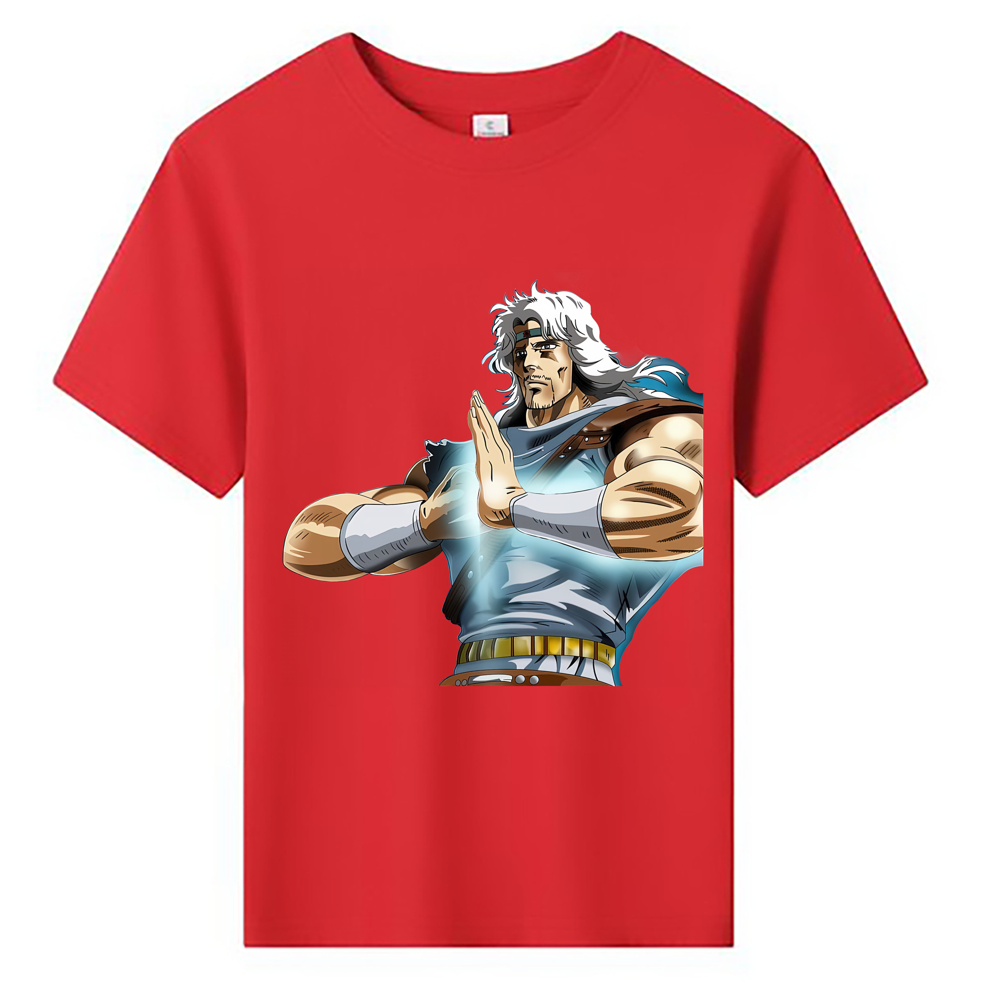 （画像用） 北斗の拳 Fist of the North Star 綿100％キッズTシャツ（フロントプリント）