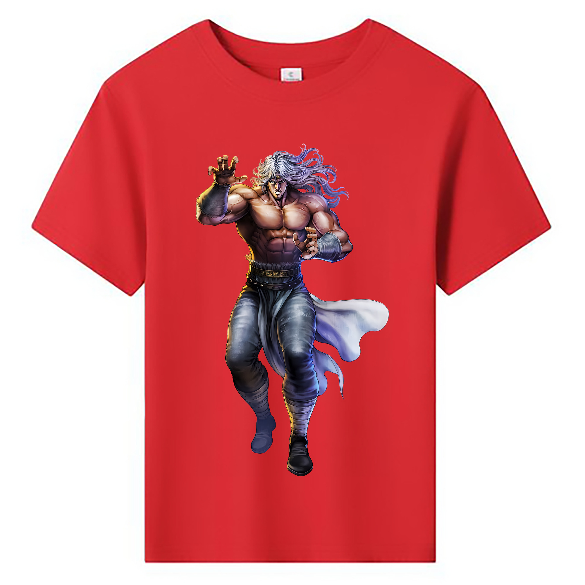 （画像用） 北斗の拳 Fist of the North Star 綿100％キッズTシャツ（フロントプリント）