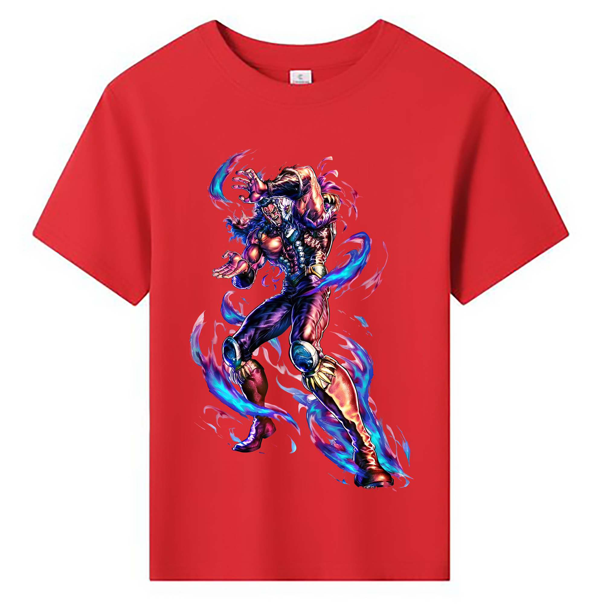 （画像用） 北斗の拳 Fist of the North Star 綿100％キッズTシャツ（フロントプリント）