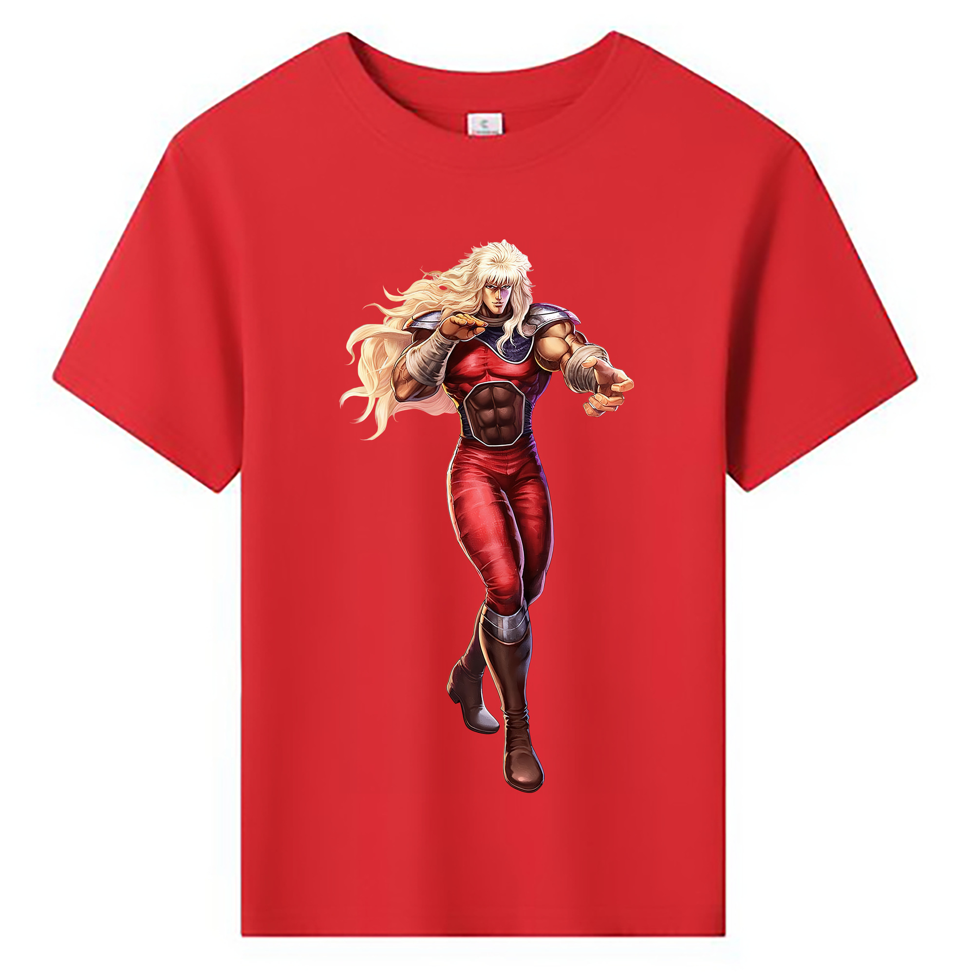 （画像用） 北斗の拳 Fist of the North Star 綿100％キッズTシャツ（フロントプリント）