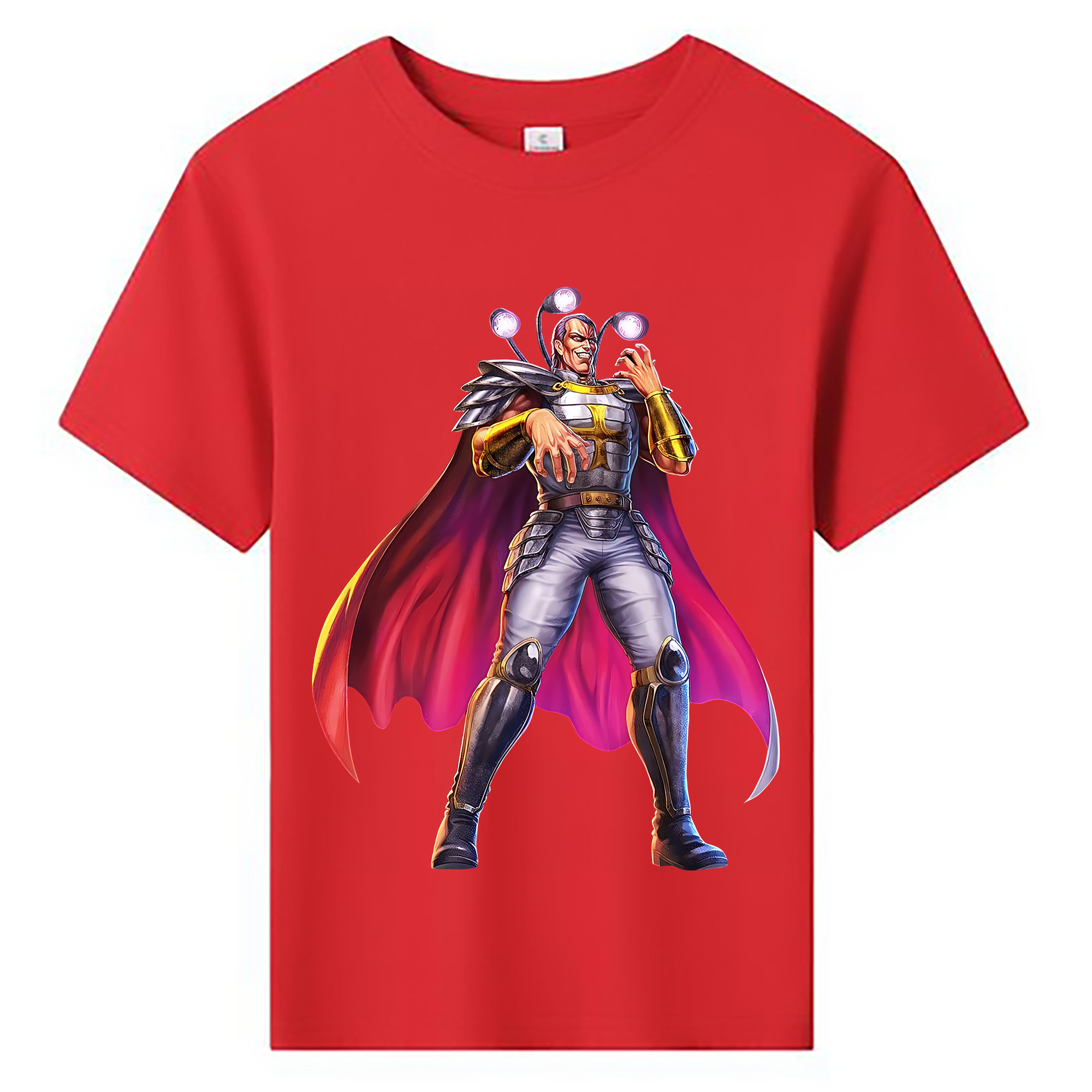 （画像用） 北斗の拳 Fist of the North Star 綿100％キッズTシャツ（フロントプリント）