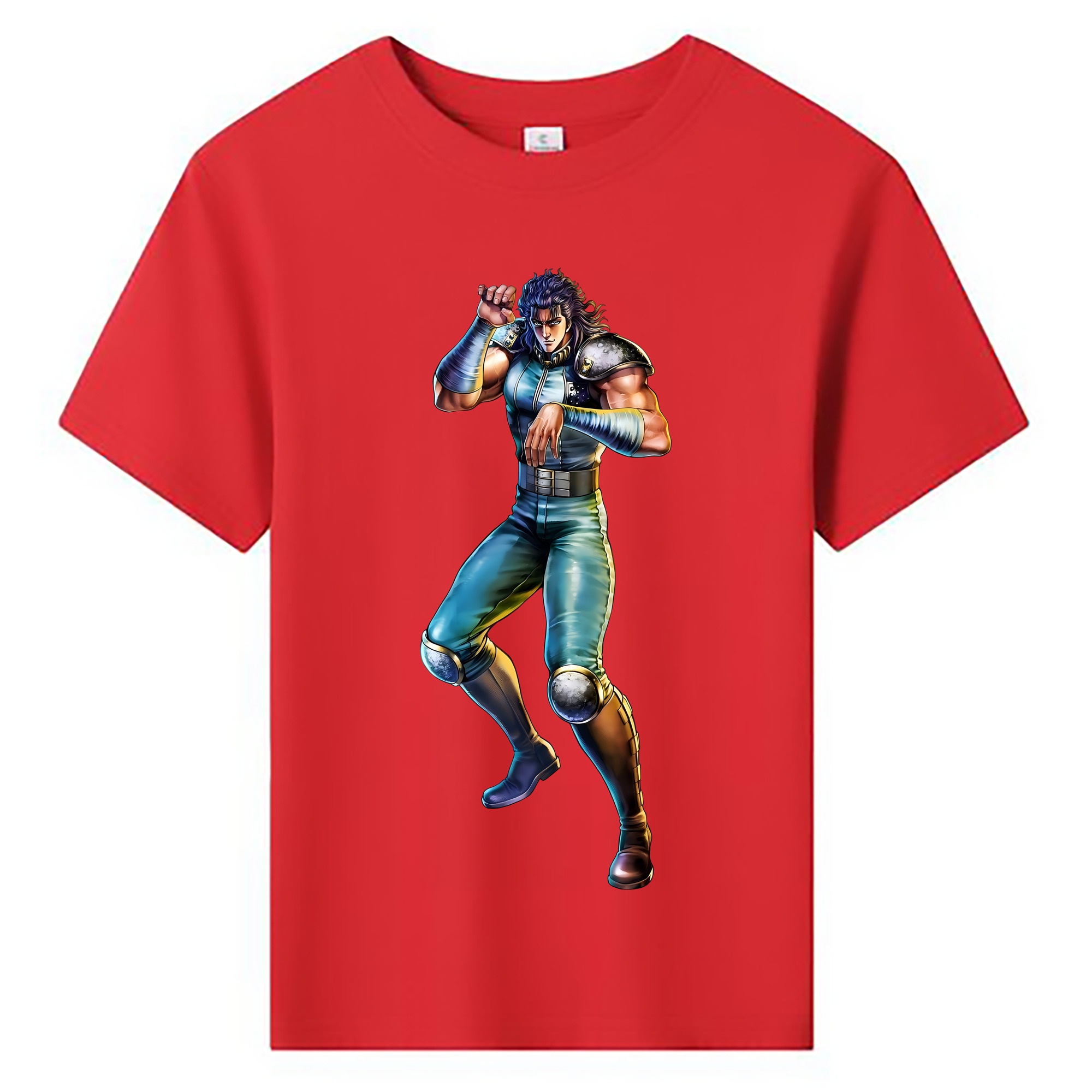 （画像用） 北斗の拳 Fist of the North Star 綿100％キッズTシャツ（フロントプリント）
