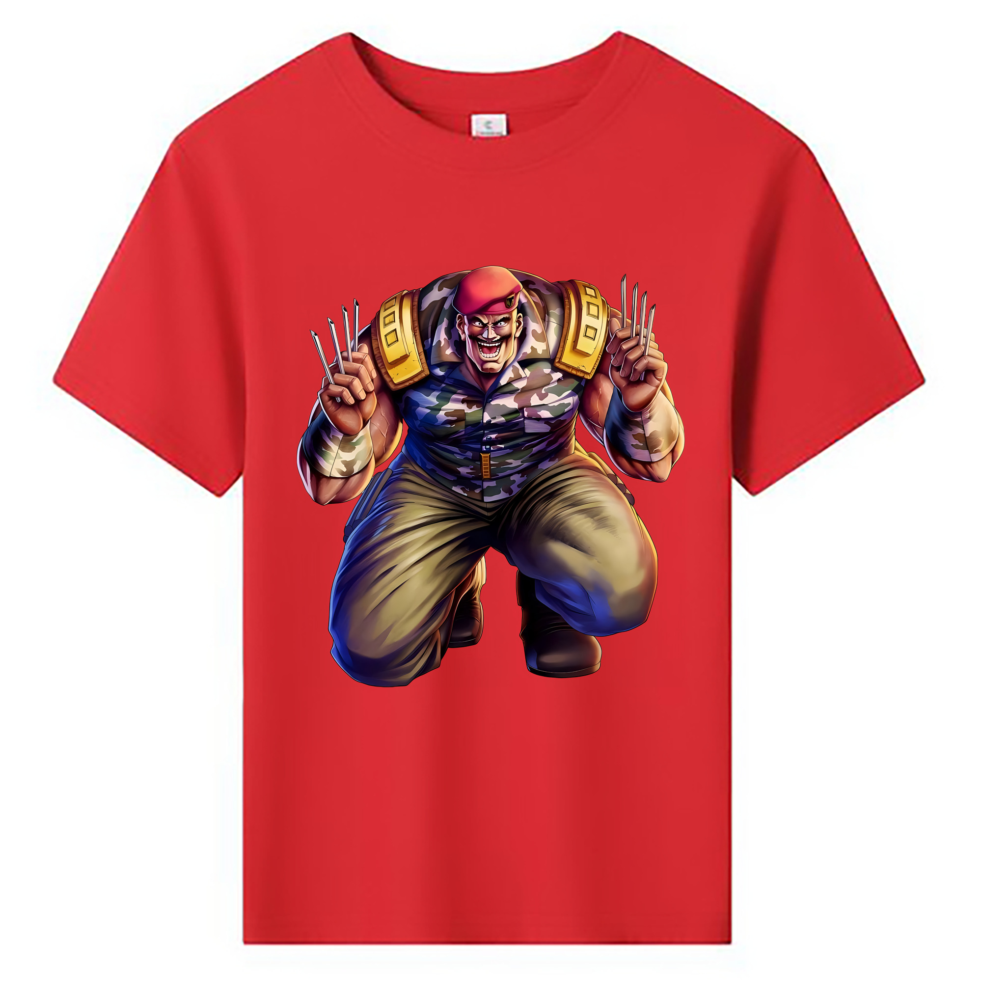 （画像用） 北斗の拳 Fist of the North Star 綿100％キッズTシャツ（フロントプリント）