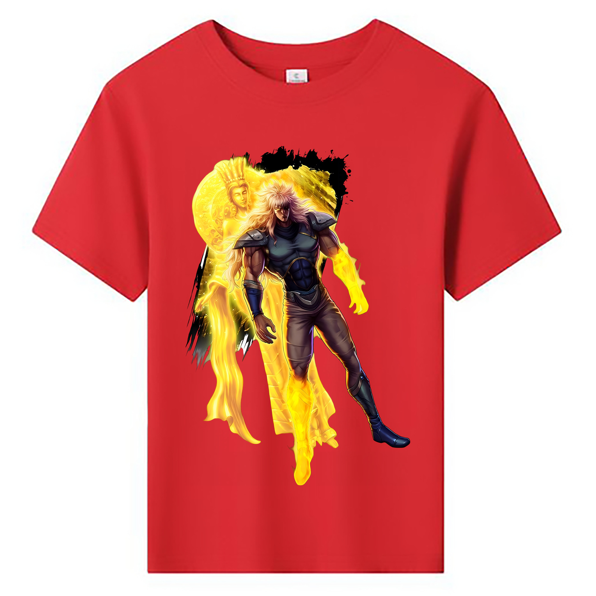 （画像用） 北斗の拳 Fist of the North Star 綿100％キッズTシャツ（フロントプリント）