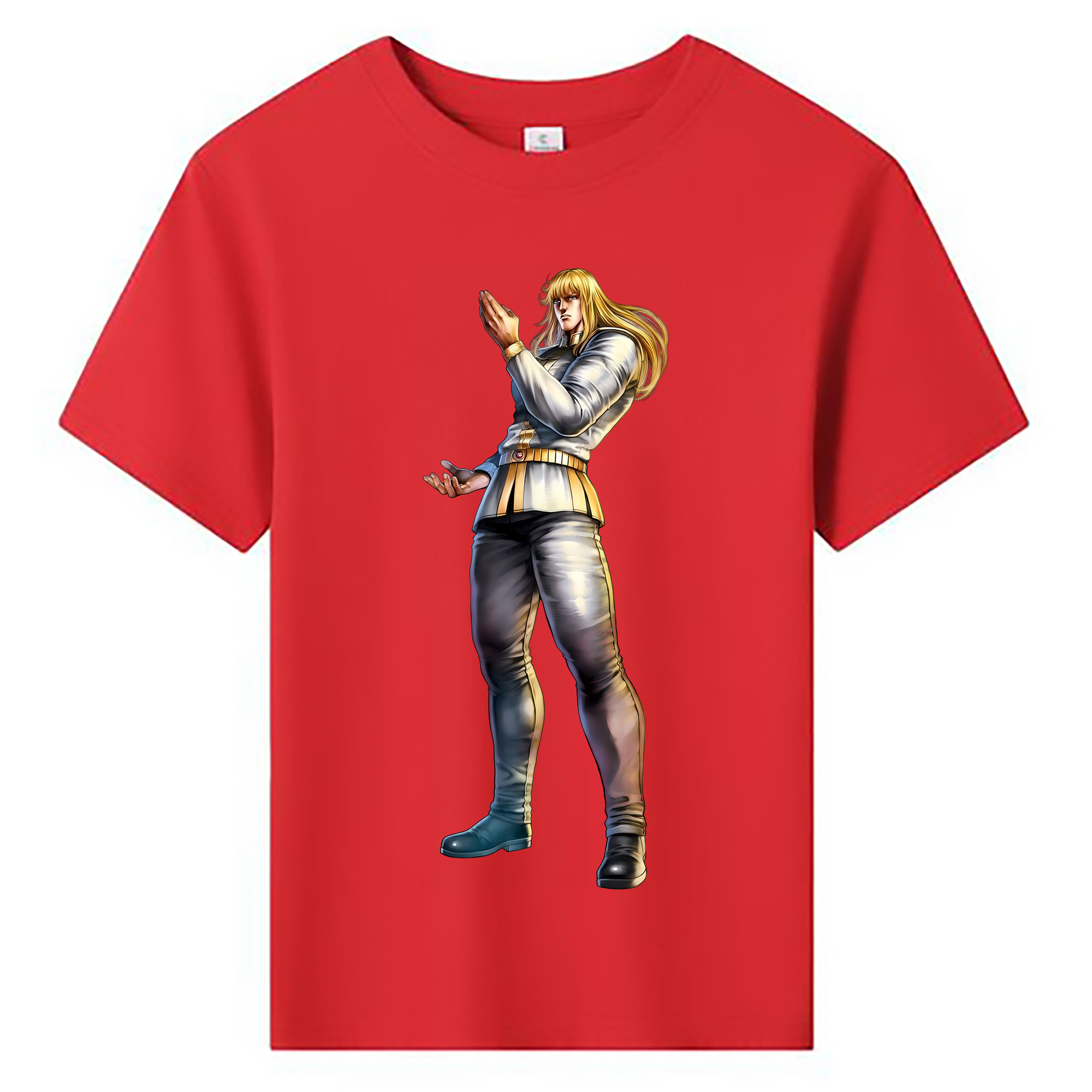 （画像用） 北斗の拳 Fist of the North Star 綿100％キッズTシャツ（フロントプリント）