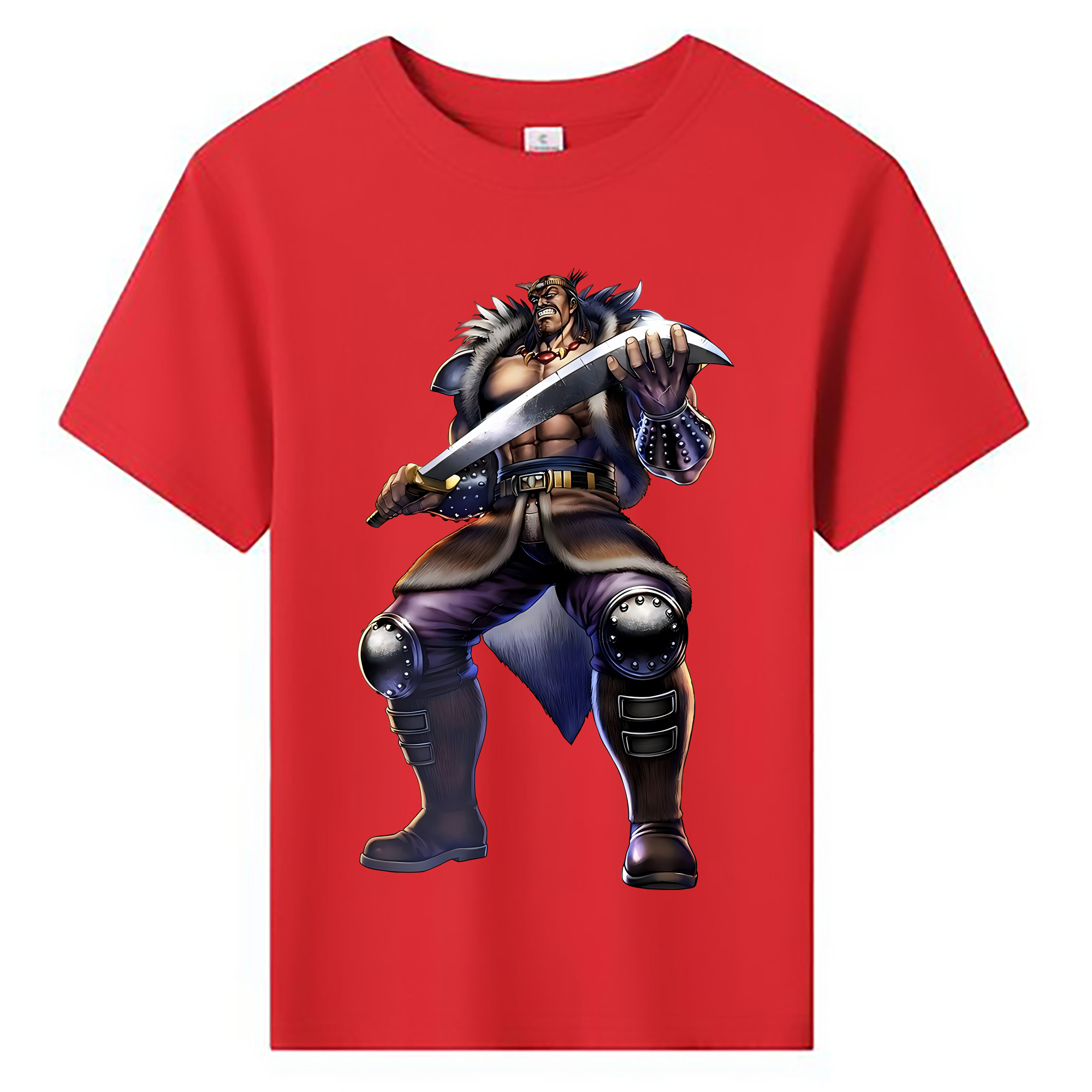 （画像用） 北斗の拳 Fist of the North Star 綿100％キッズTシャツ（フロントプリント）
