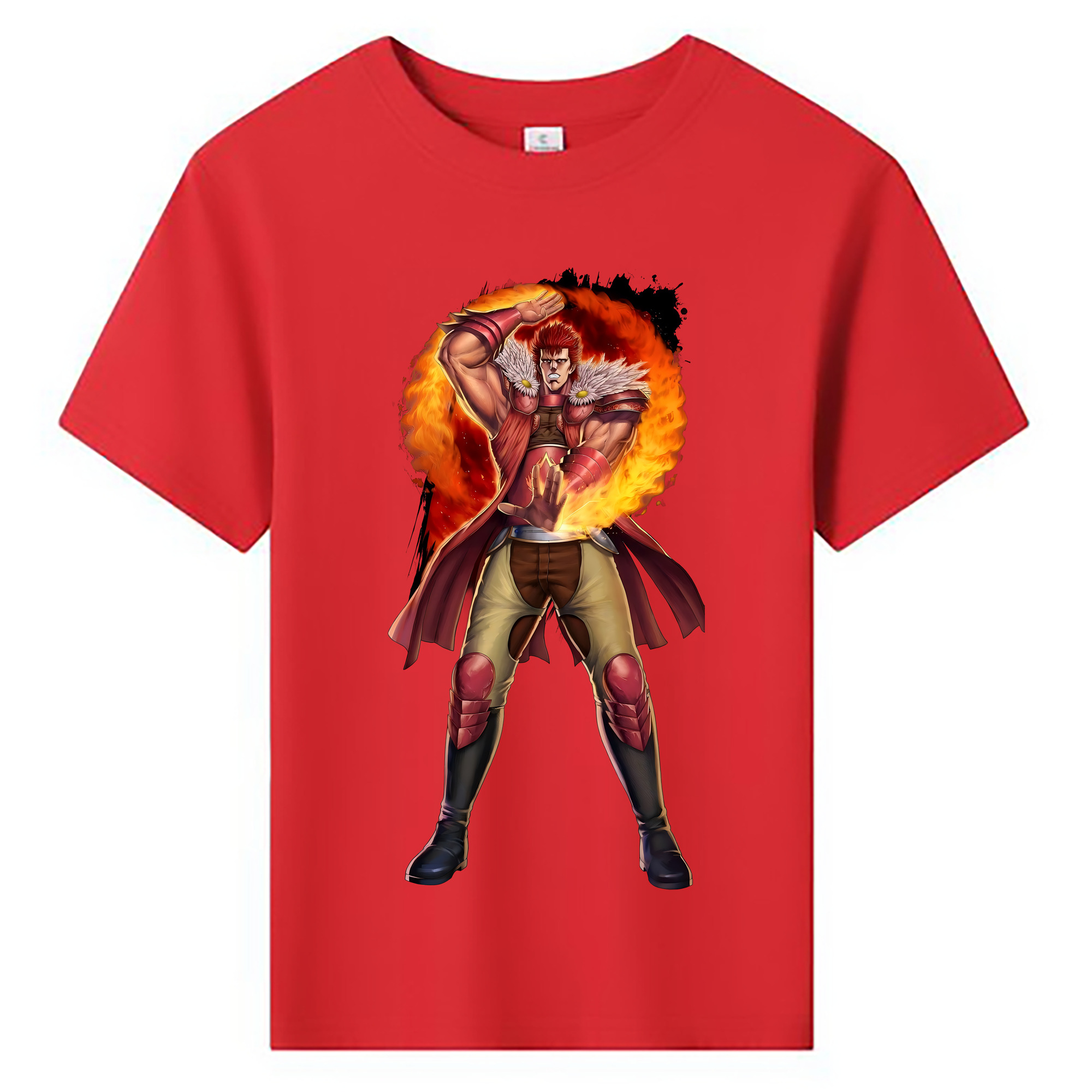 （画像用） 北斗の拳 Fist of the North Star 綿100％キッズTシャツ（フロントプリント）