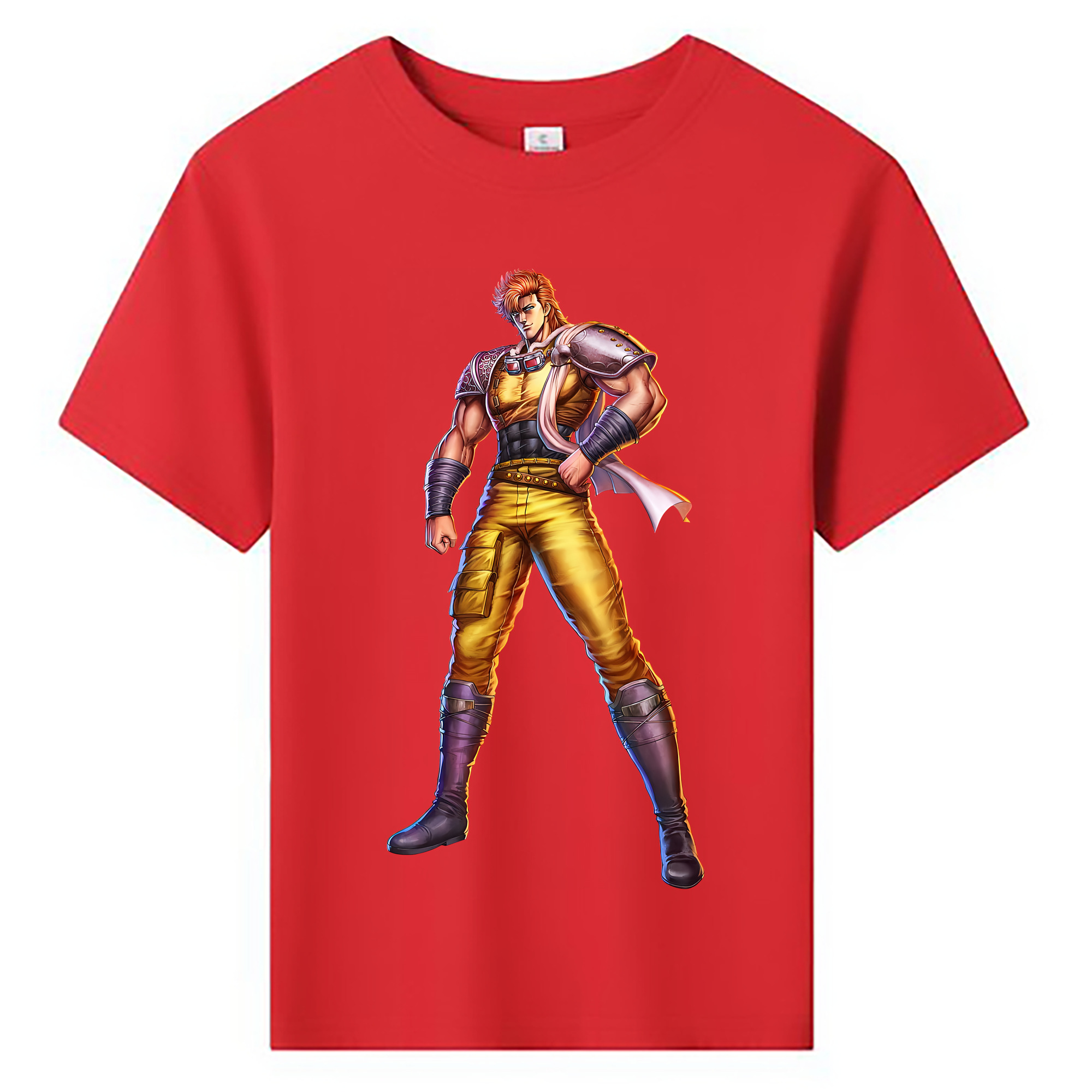 （画像用） 北斗の拳 Fist of the North Star 綿100％キッズTシャツ（フロントプリント）