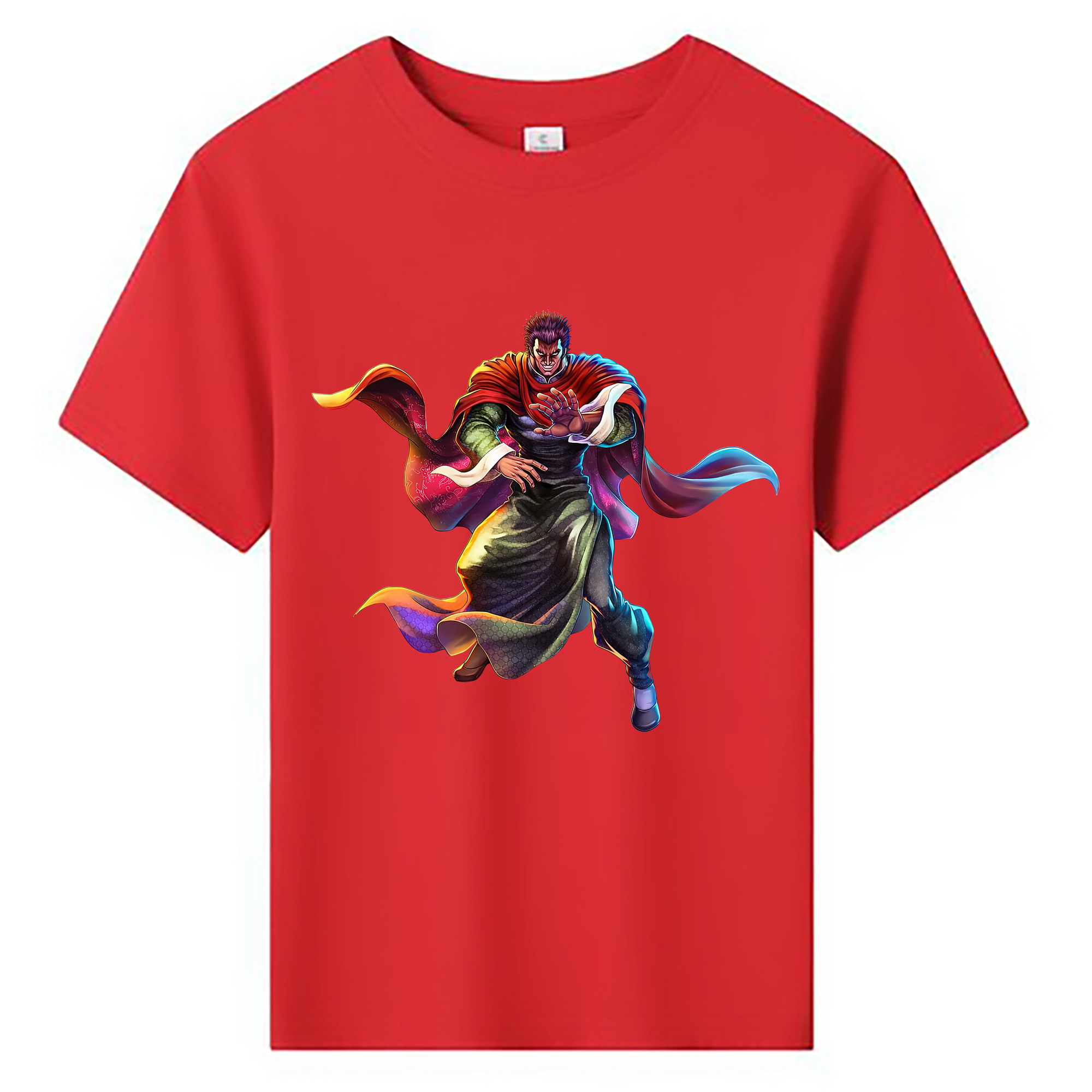 （画像用） 北斗の拳 Fist of the North Star 綿100％キッズTシャツ（フロントプリント）