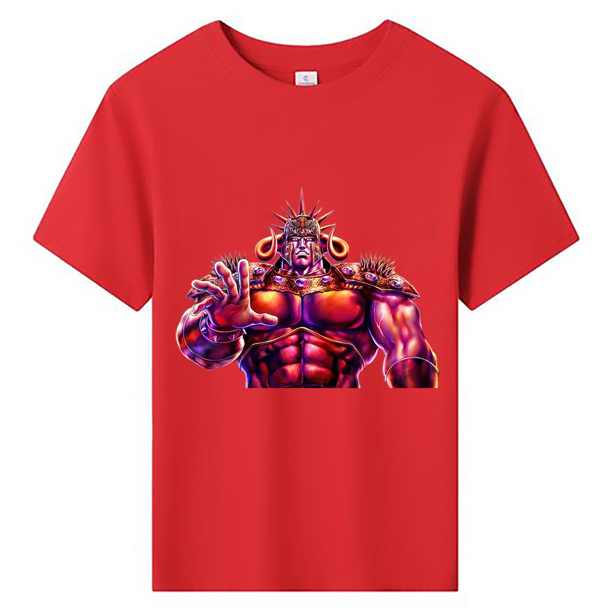 （画像用） 北斗の拳 Fist of the North Star 綿100％キッズTシャツ（フロントプリント）