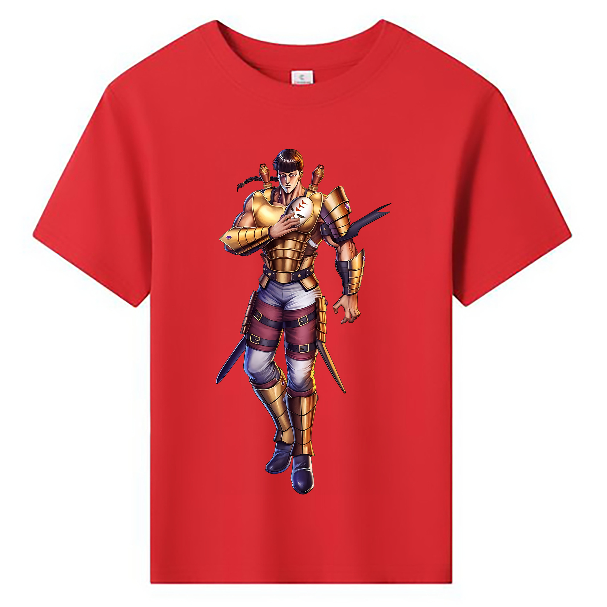 （画像用） 北斗の拳 Fist of the North Star 綿100％キッズTシャツ（フロントプリント）