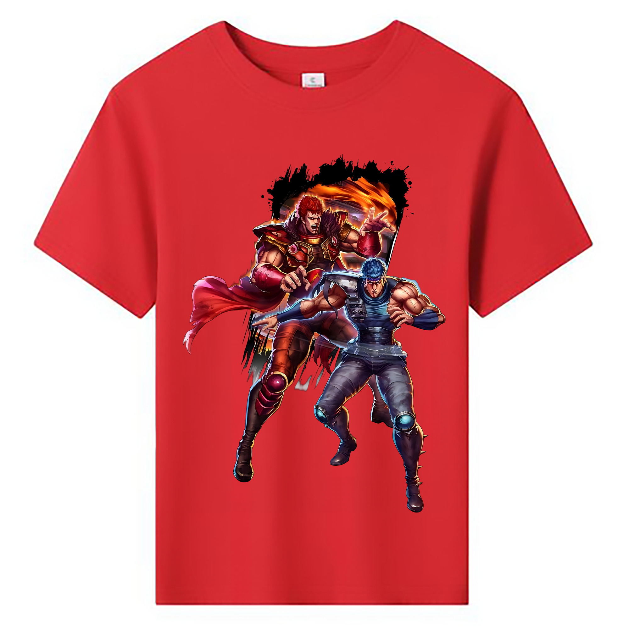 （画像用） 北斗の拳 Fist of the North Star 綿100％キッズTシャツ（フロントプリント）