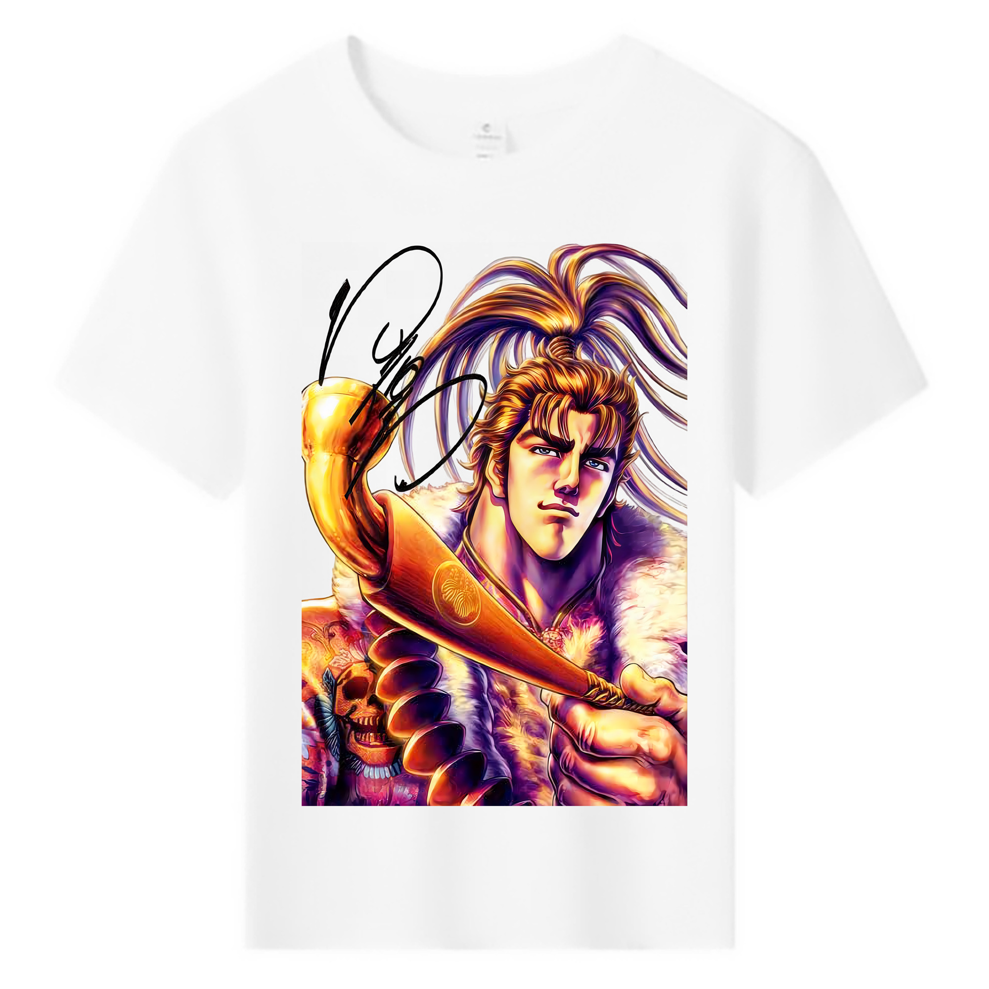 （画像用） 北斗の拳 Fist of the North Star 綿100％キッズTシャツ（フロントプリント）