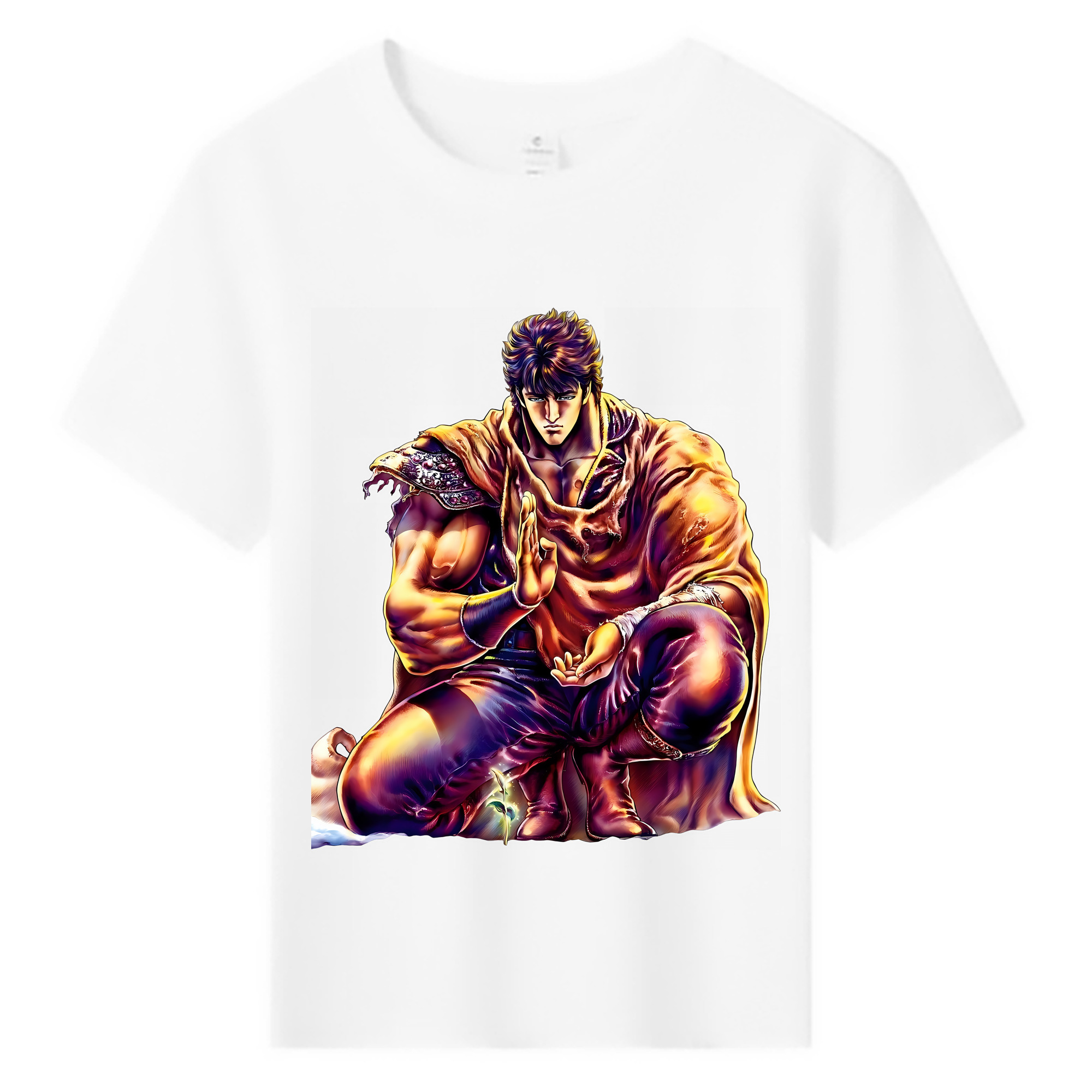 （画像用） 北斗の拳 Fist of the North Star 綿100％キッズTシャツ（フロントプリント）