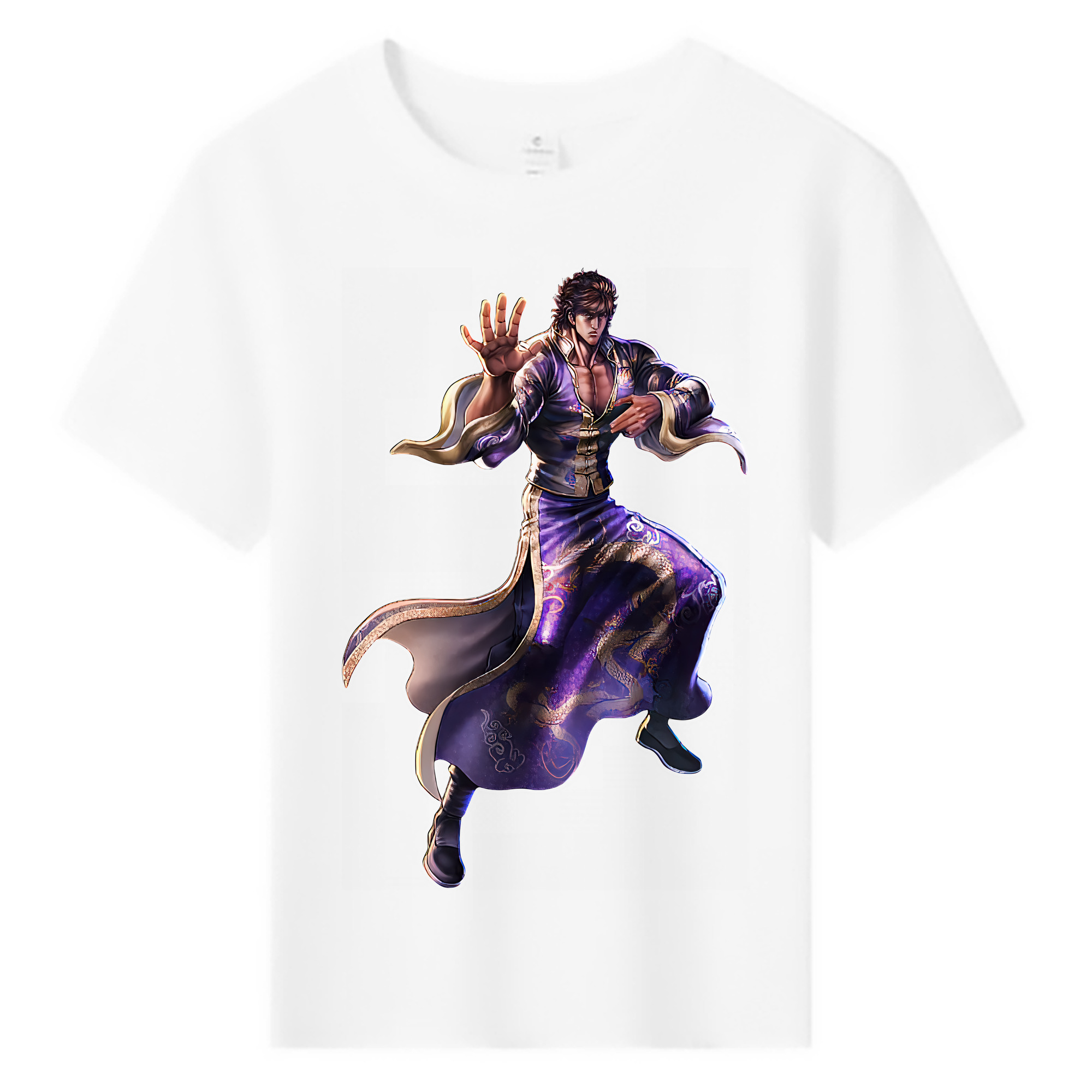 （画像用） 北斗の拳 Fist of the North Star 綿100％キッズTシャツ（フロントプリント）