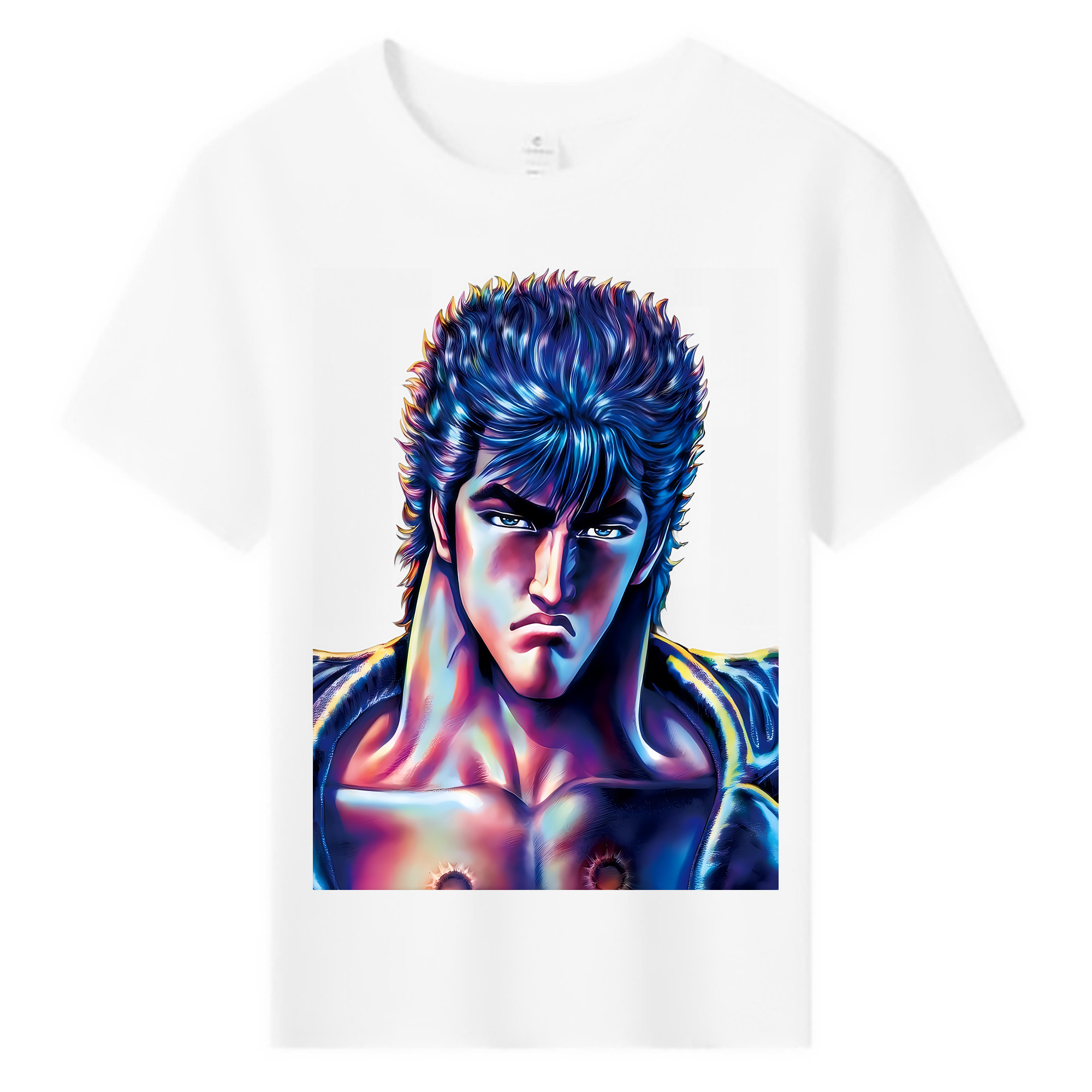 （画像用） 北斗の拳 Fist of the North Star 綿100％キッズTシャツ（フロントプリント）