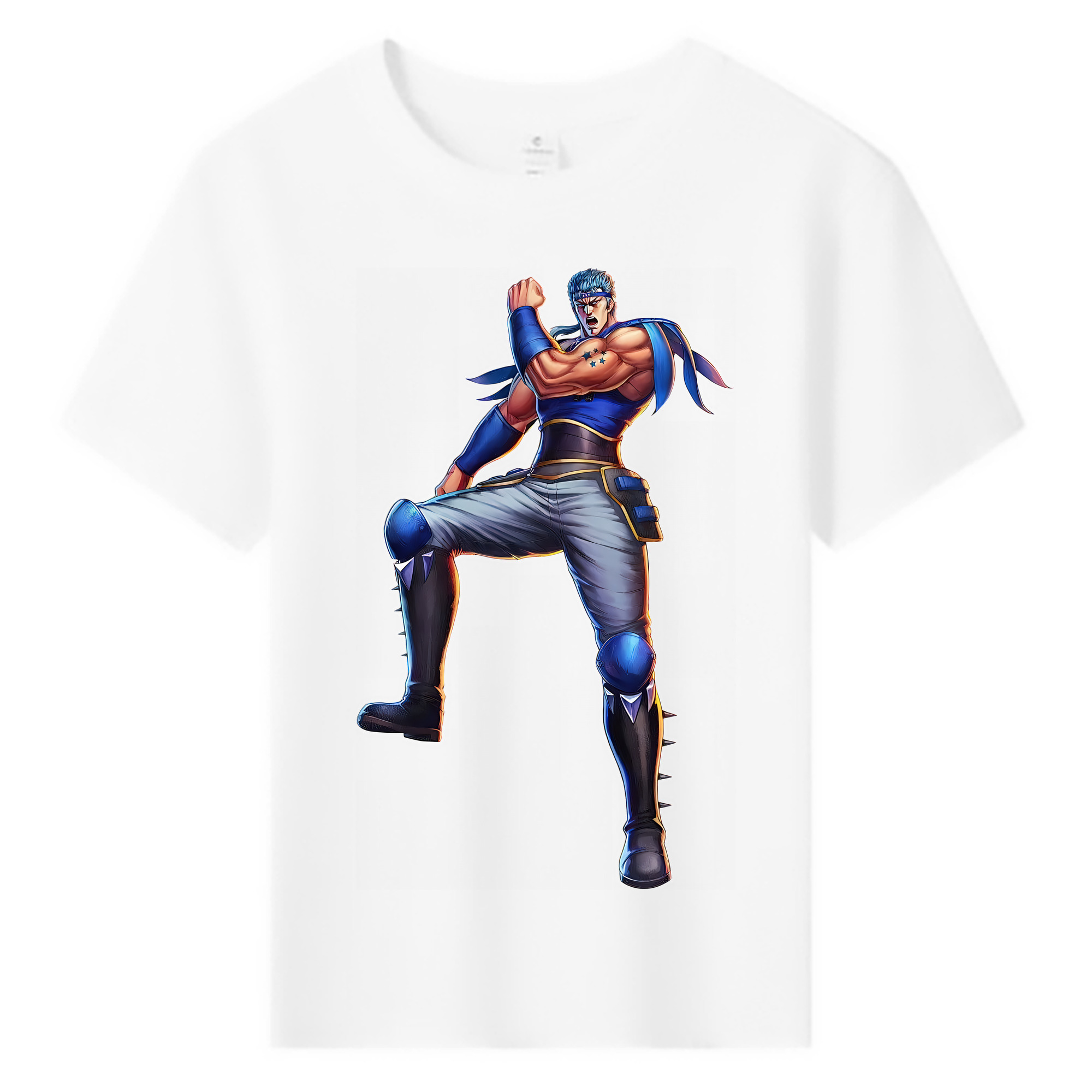 （画像用） 北斗の拳 Fist of the North Star 綿100％キッズTシャツ（フロントプリント）