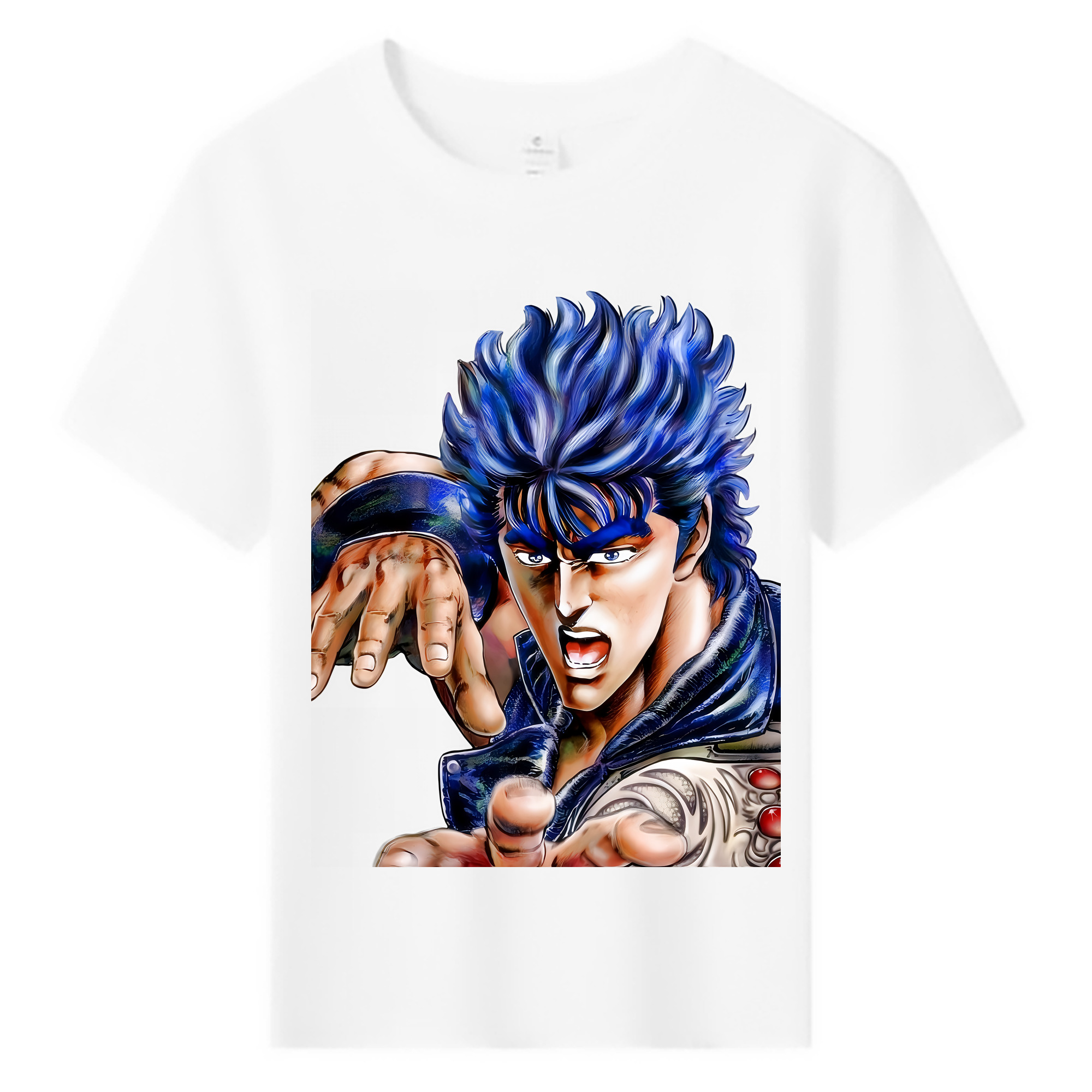 （画像用） 北斗の拳 Fist of the North Star 綿100％キッズTシャツ（フロントプリント）