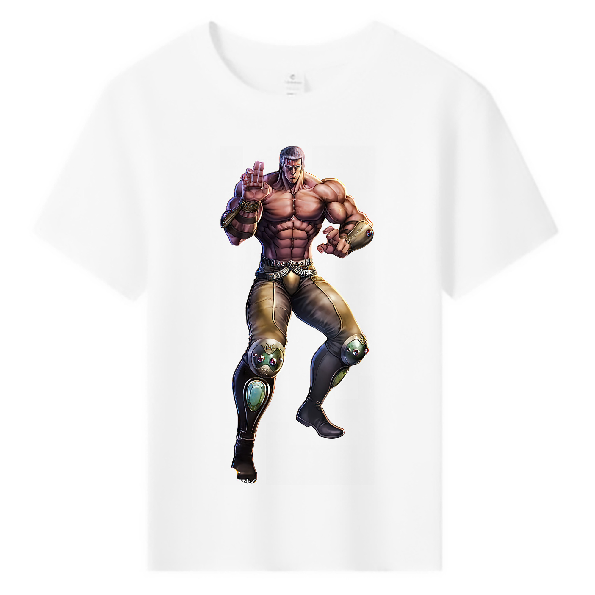 （画像用） 北斗の拳 Fist of the North Star 綿100％キッズTシャツ（フロントプリント）