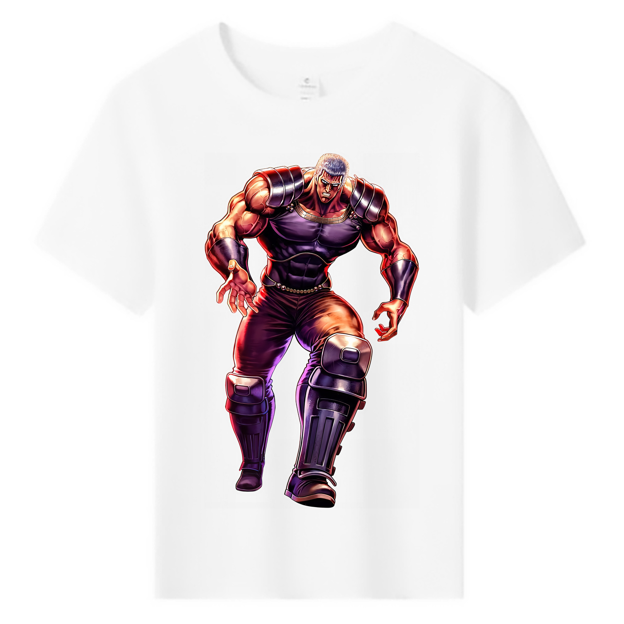 （画像用） 北斗の拳 Fist of the North Star 綿100％キッズTシャツ（フロントプリント）