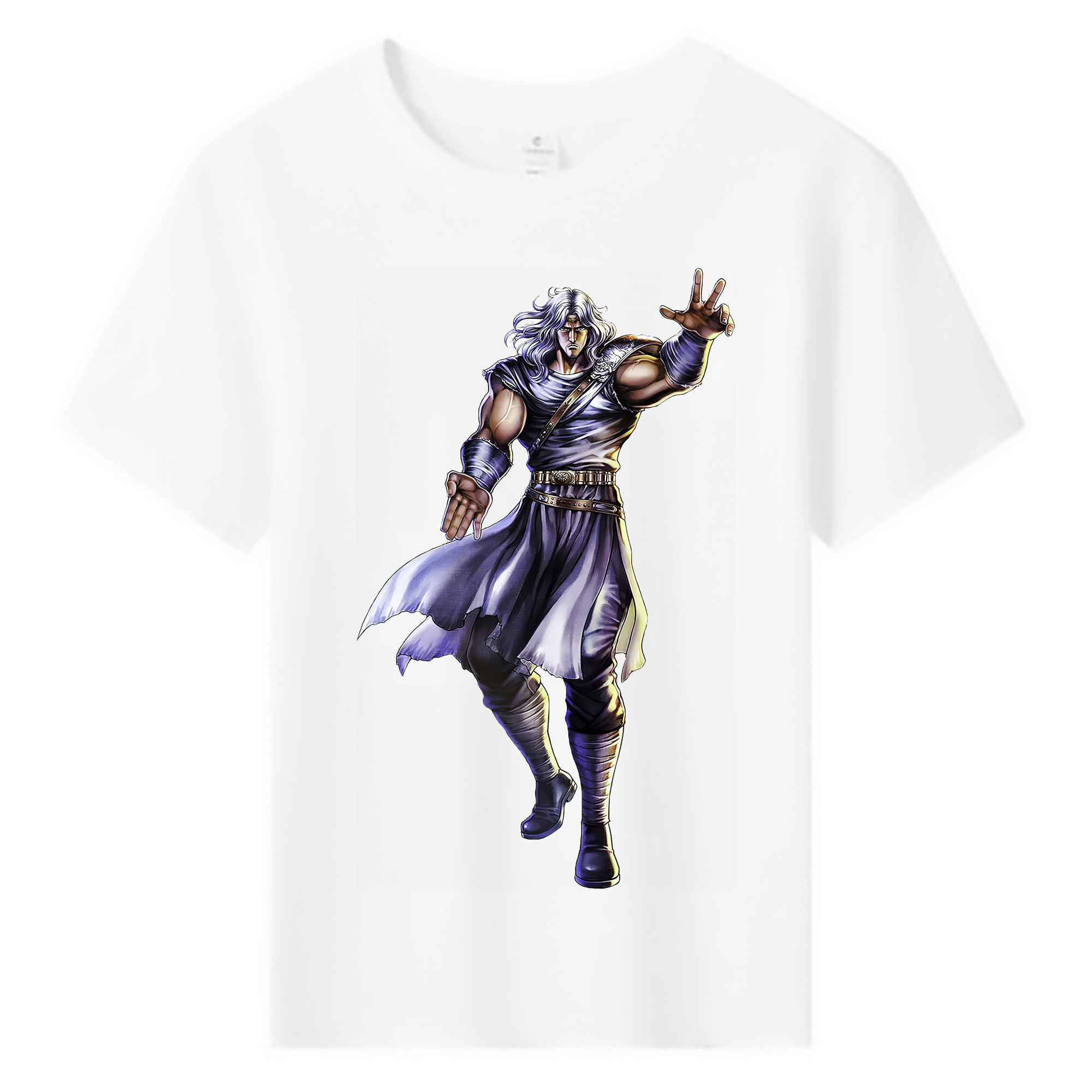 （画像用） 北斗の拳 Fist of the North Star 綿100％キッズTシャツ（フロントプリント）