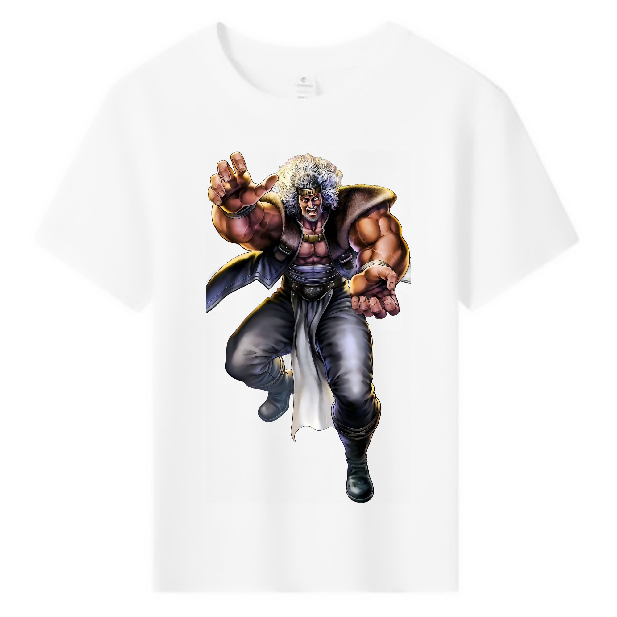 （画像用） 北斗の拳 Fist of the North Star 綿100％キッズTシャツ（フロントプリント）