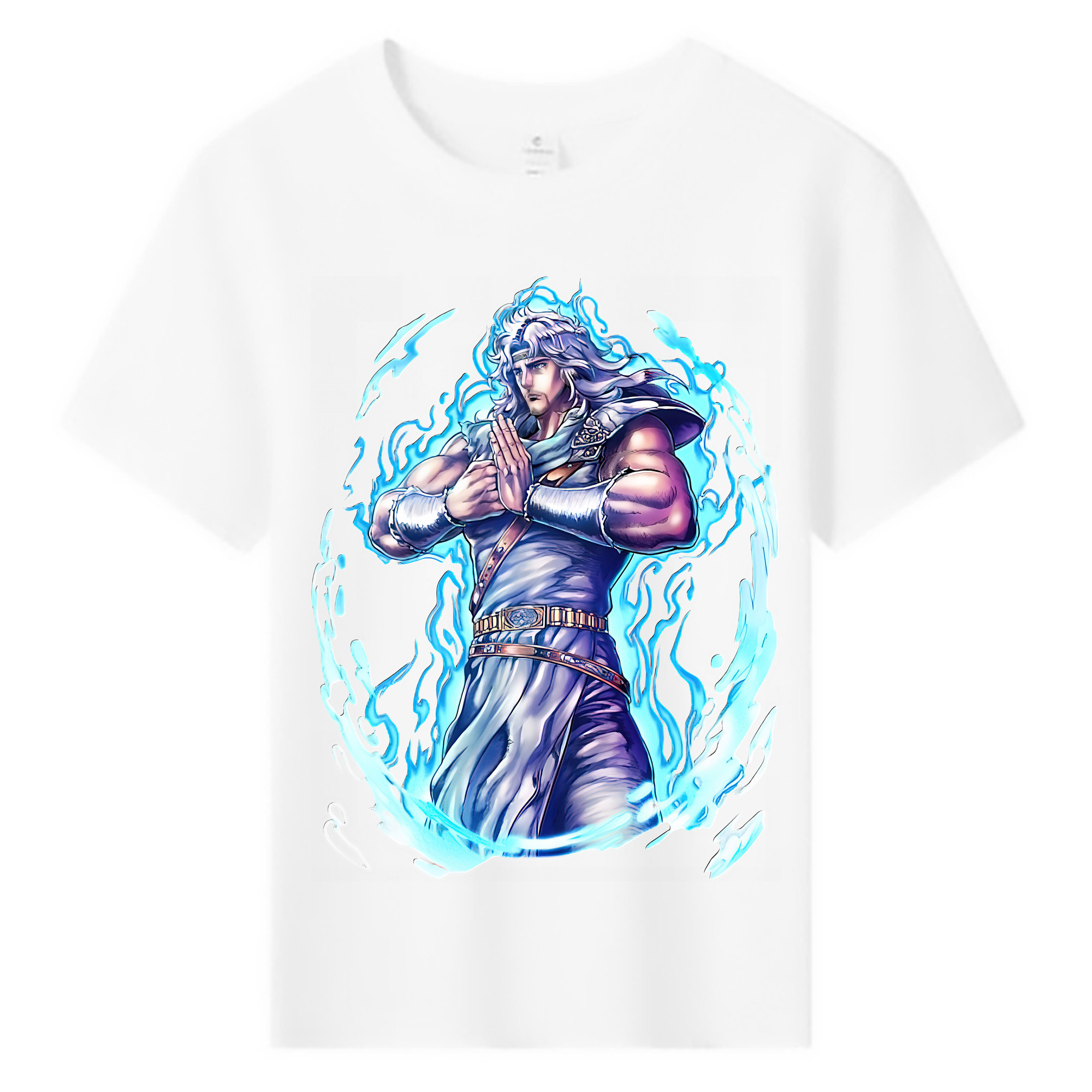 （画像用） 北斗の拳 Fist of the North Star 綿100％キッズTシャツ（フロントプリント）