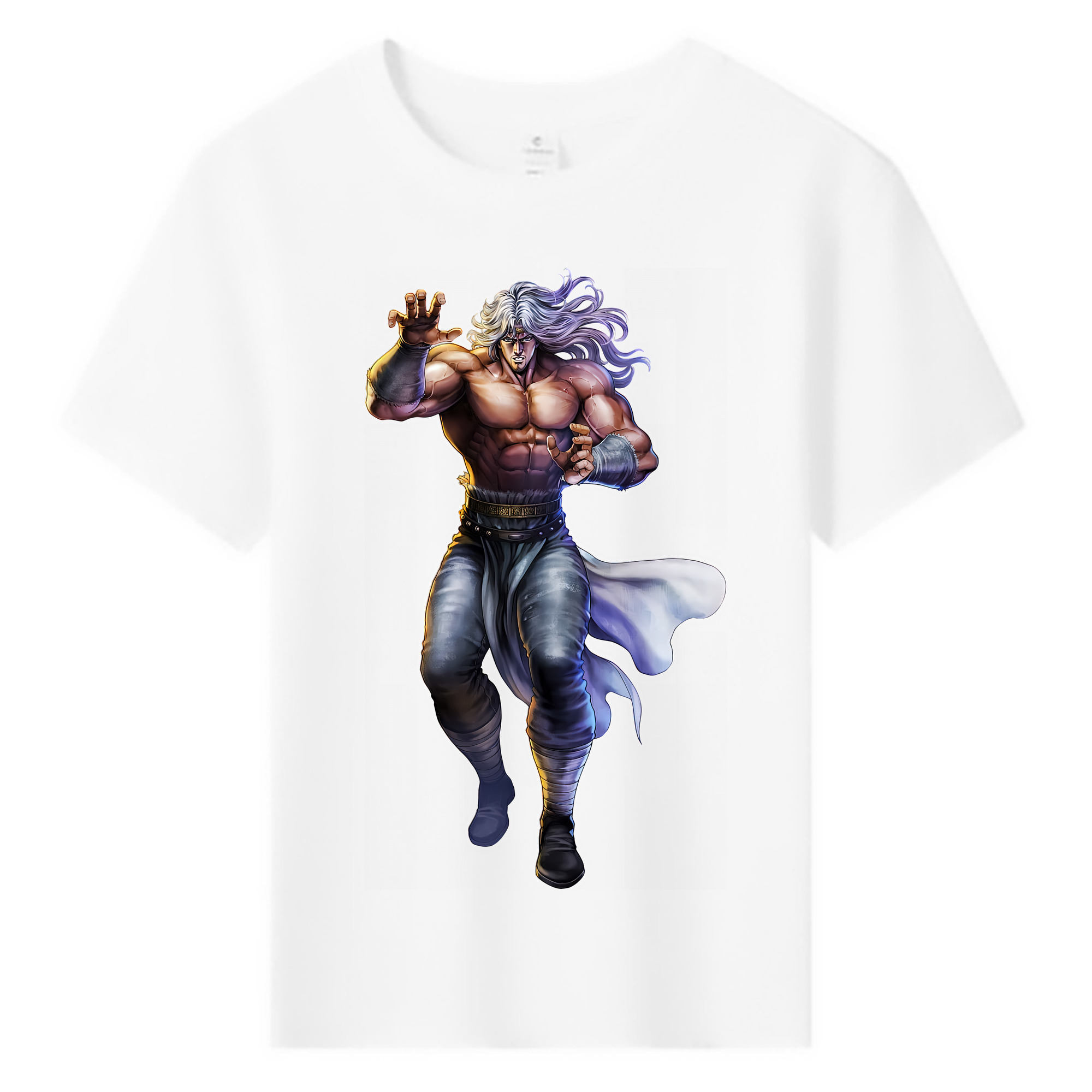 （画像用） 北斗の拳 Fist of the North Star 綿100％キッズTシャツ（フロントプリント）