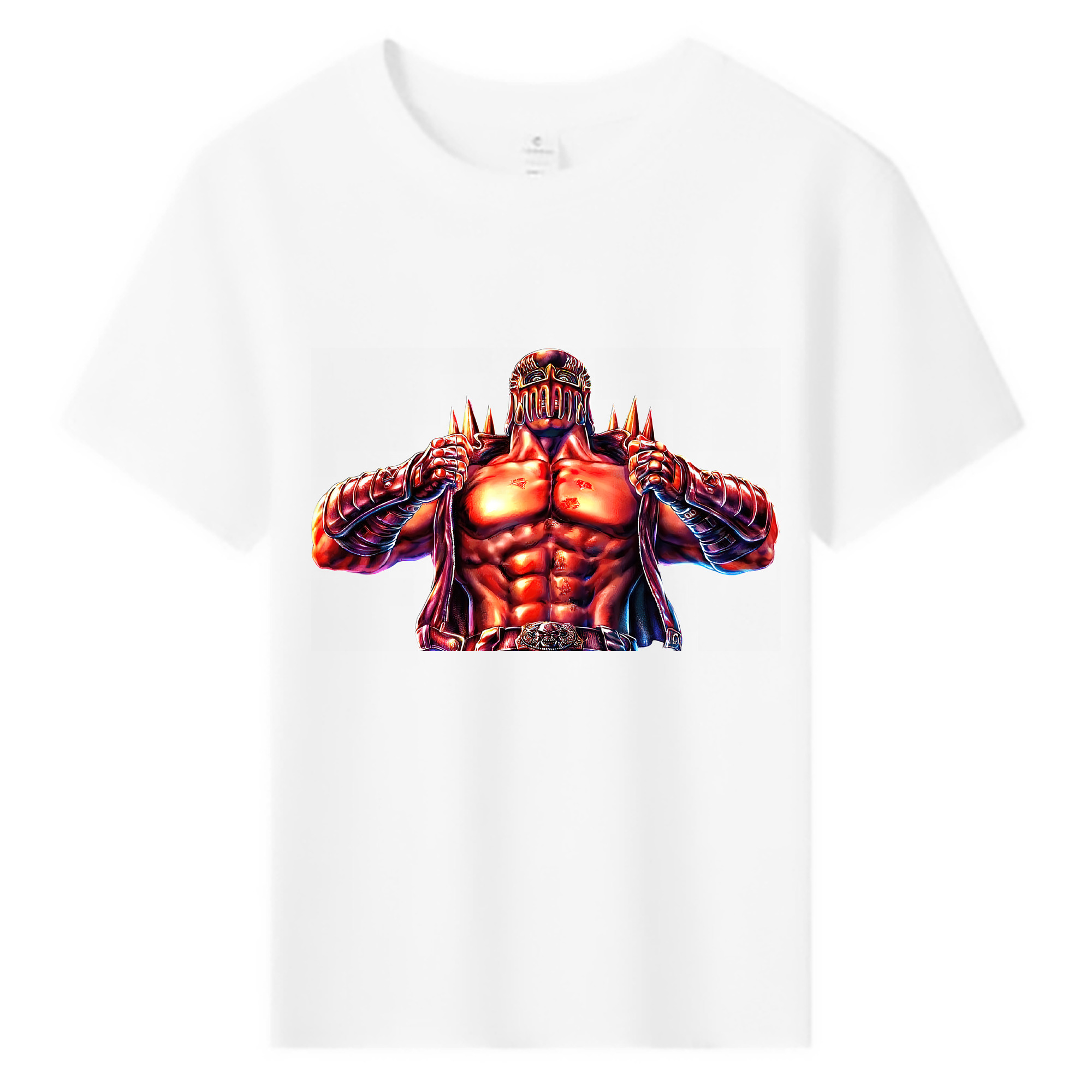 （画像用） 北斗の拳 Fist of the North Star 綿100％キッズTシャツ（フロントプリント）