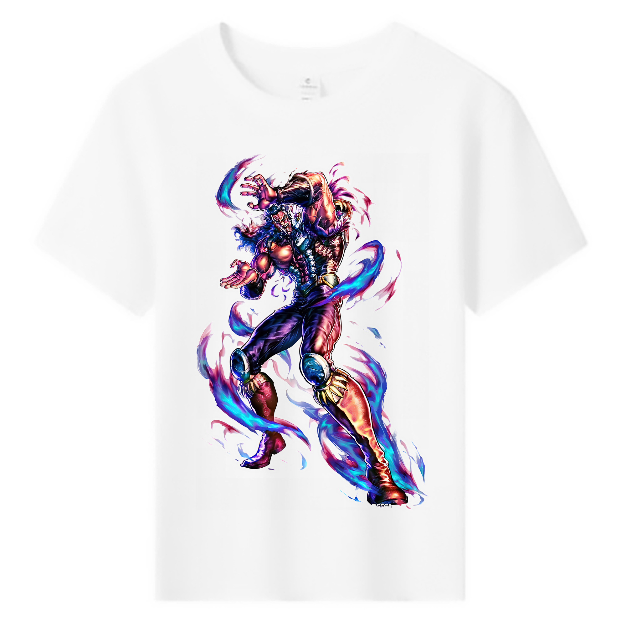 （画像用） 北斗の拳 Fist of the North Star 綿100％キッズTシャツ（フロントプリント）