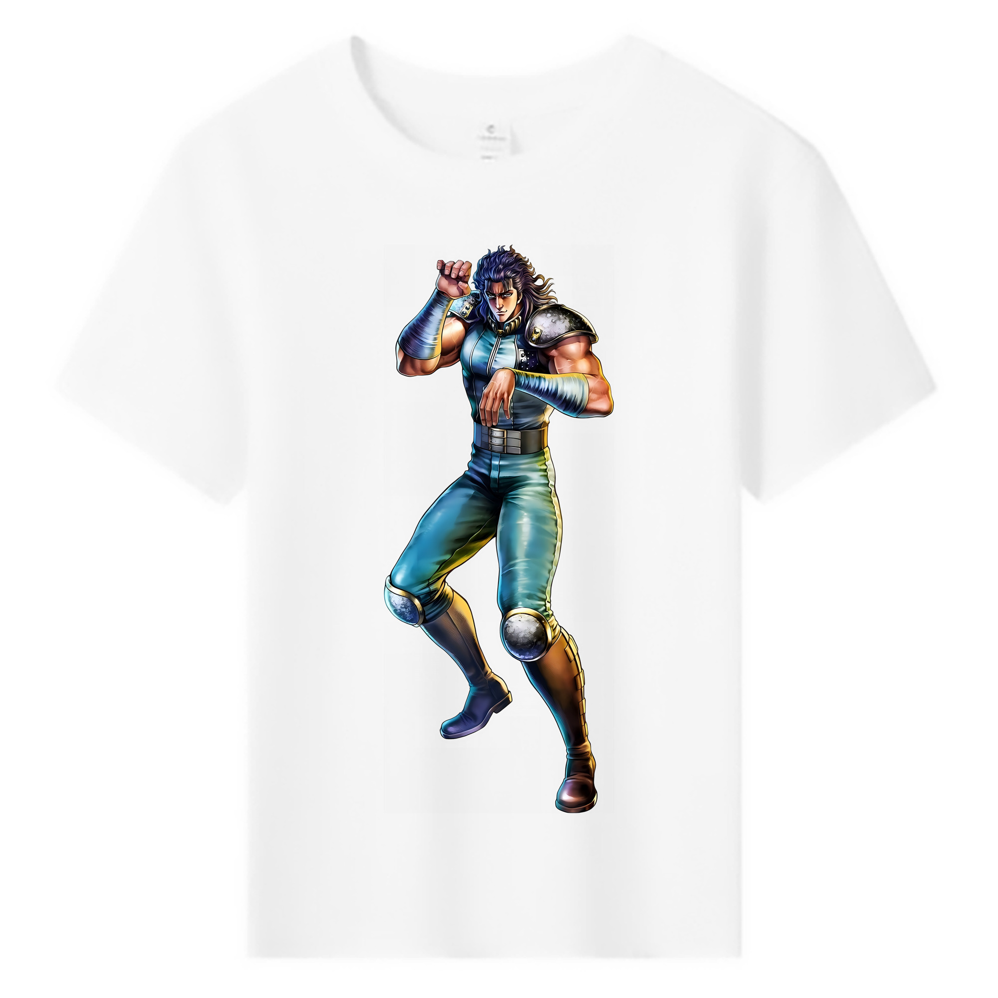 （画像用） 北斗の拳 Fist of the North Star 綿100％キッズTシャツ（フロントプリント）