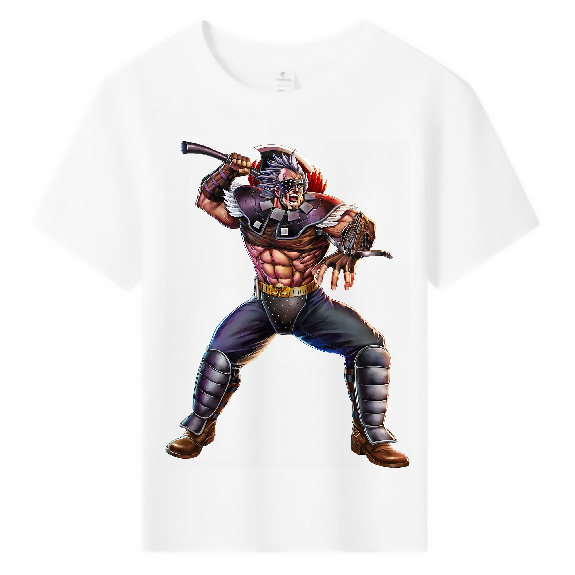 （画像用） 北斗の拳 Fist of the North Star 綿100％キッズTシャツ（フロントプリント）