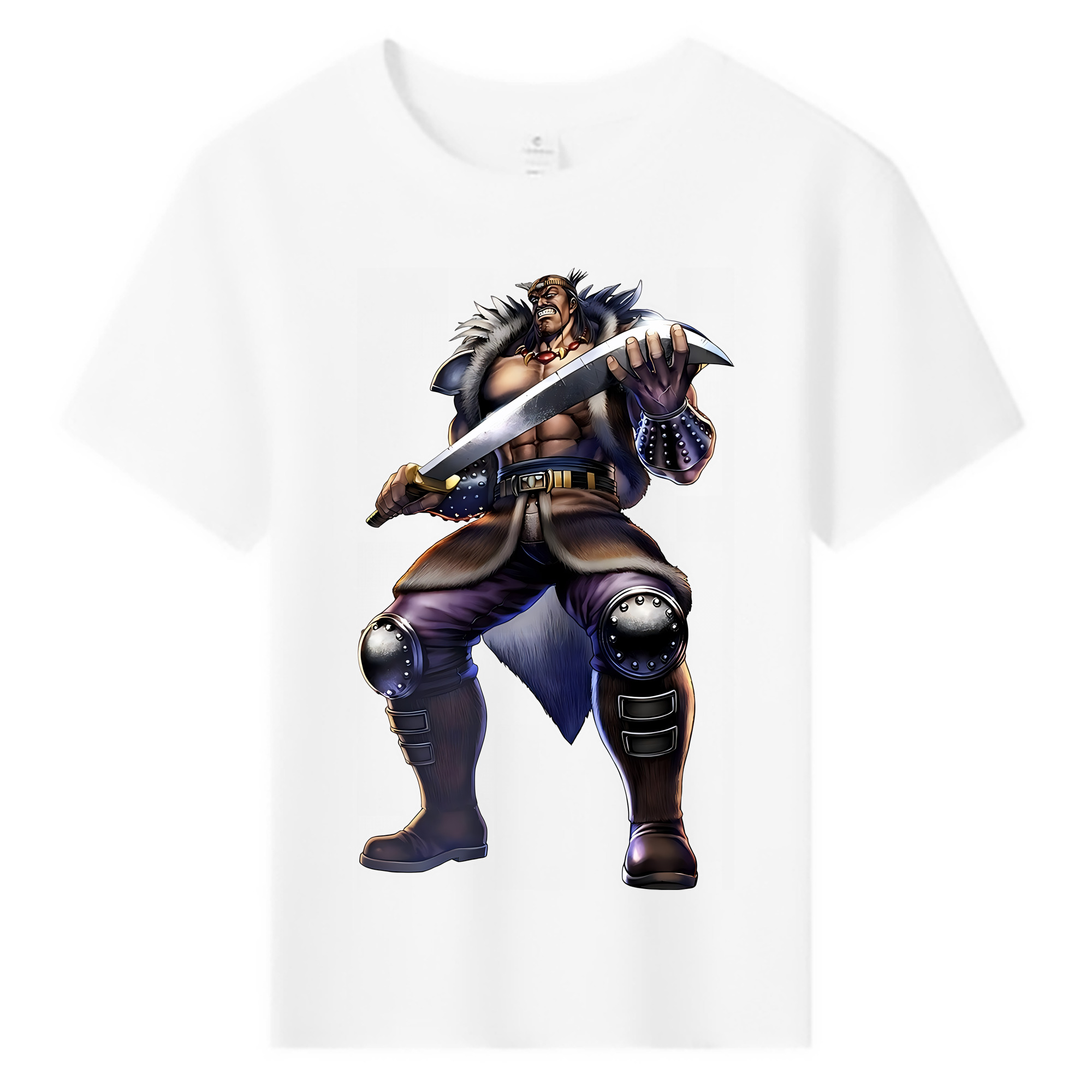 （画像用） 北斗の拳 Fist of the North Star 綿100％キッズTシャツ（フロントプリント）