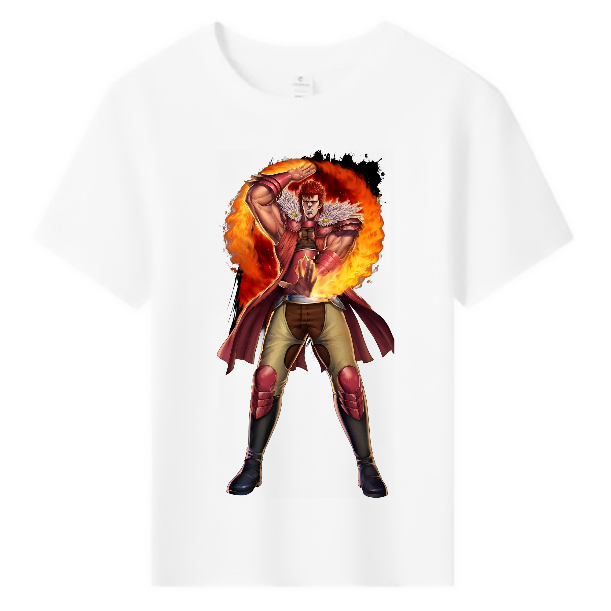 （画像用） 北斗の拳 Fist of the North Star 綿100％キッズTシャツ（フロントプリント）