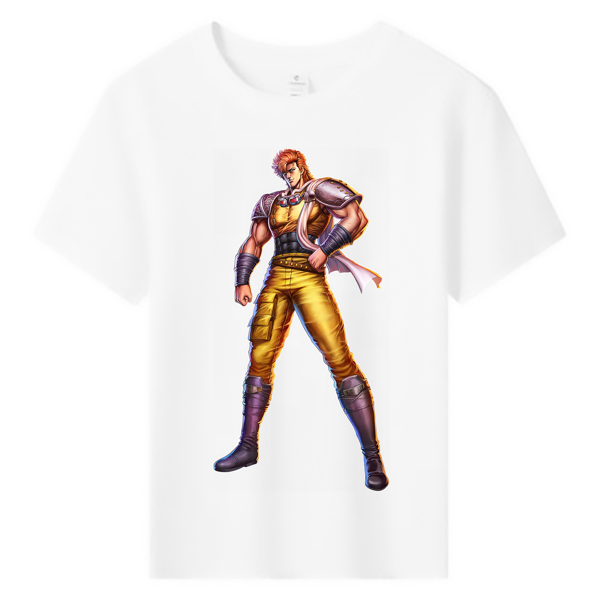 （画像用） 北斗の拳 Fist of the North Star 綿100％キッズTシャツ（フロントプリント）