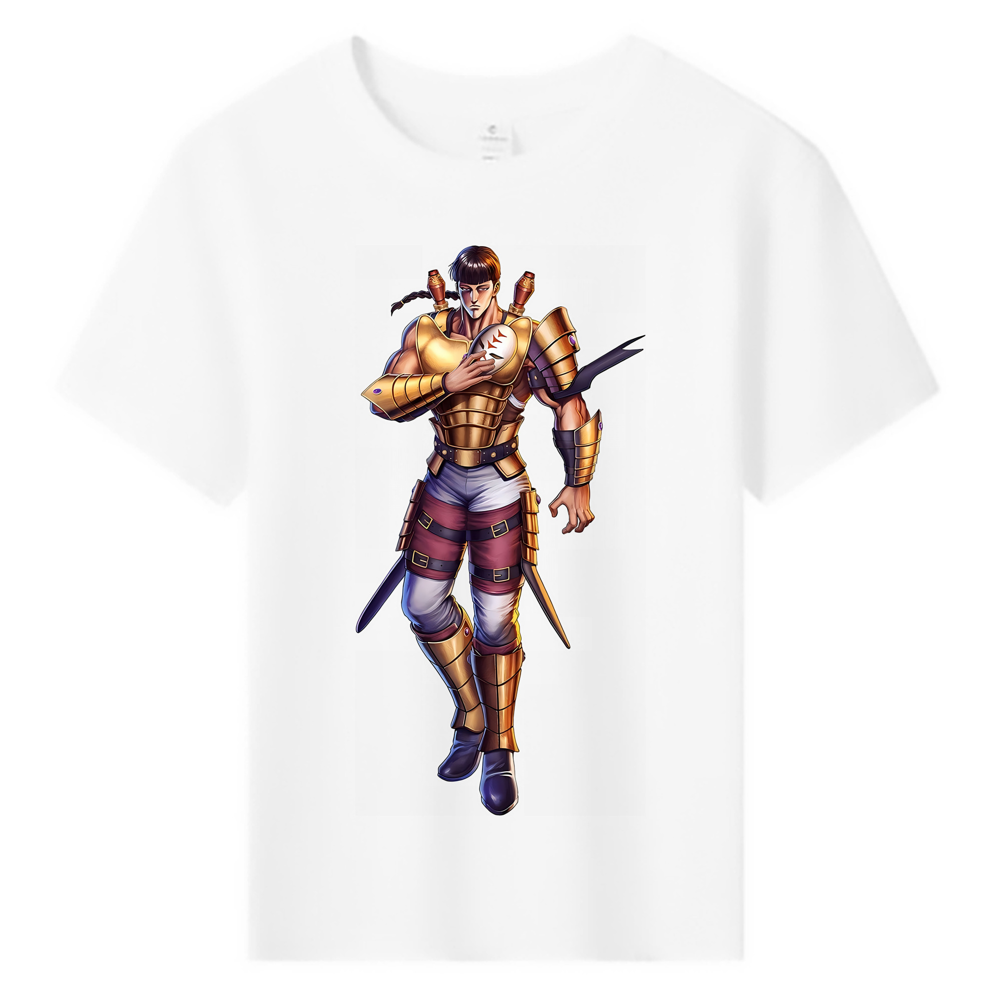 （画像用） 北斗の拳 Fist of the North Star 綿100％キッズTシャツ（フロントプリント）