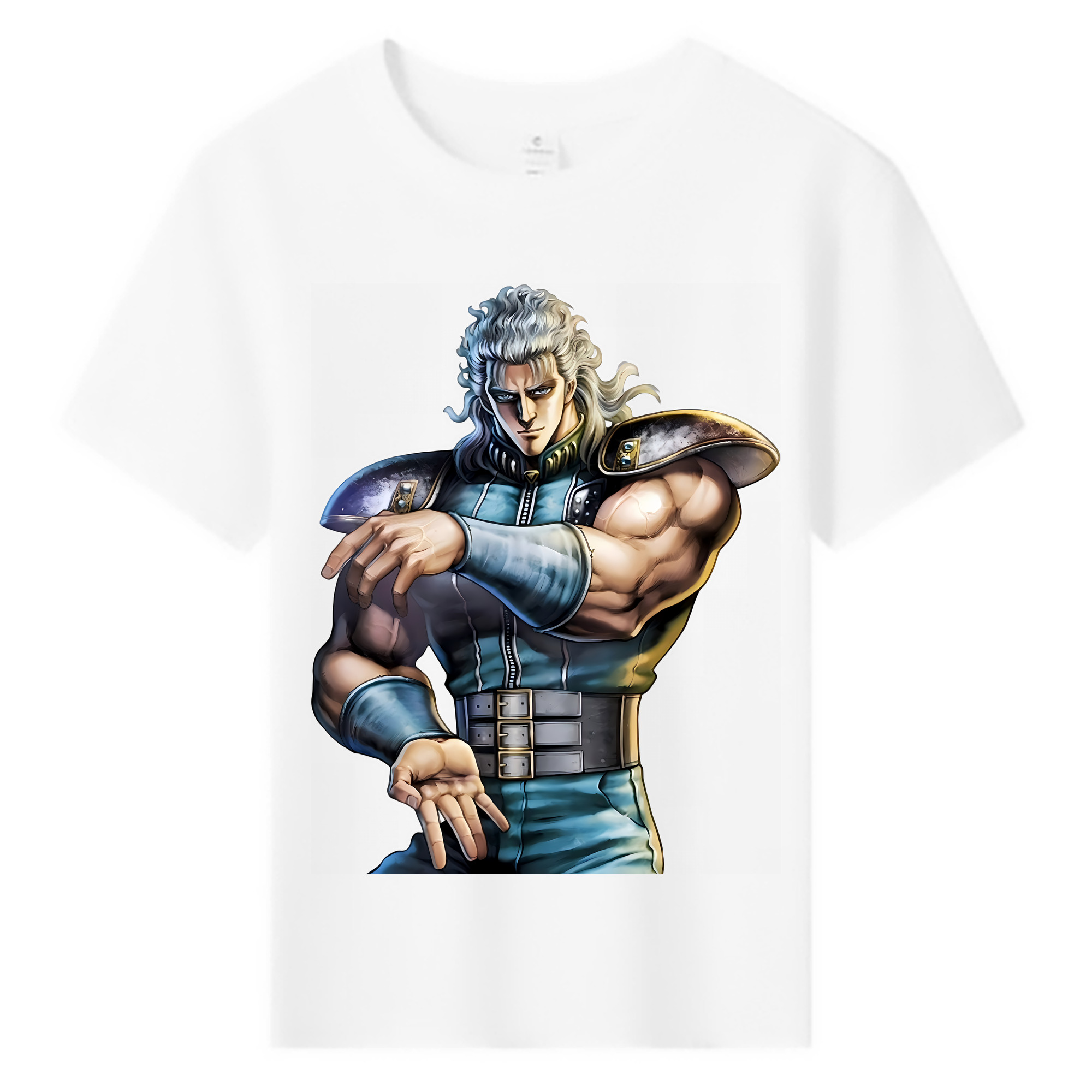 （画像用） 北斗の拳 Fist of the North Star 綿100％キッズTシャツ（フロントプリント）