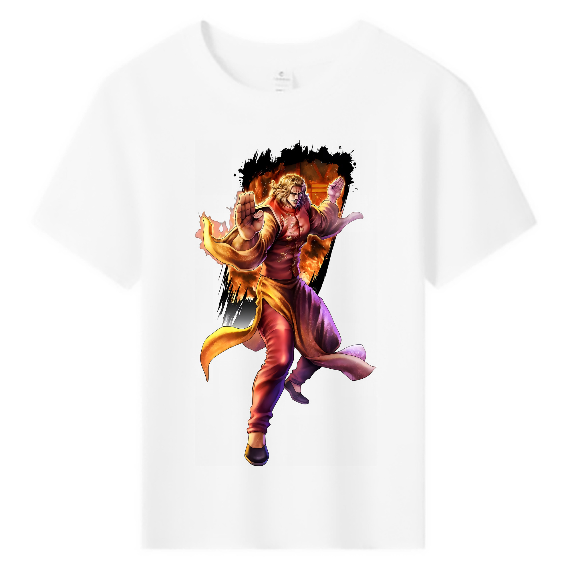 （画像用） 北斗の拳 Fist of the North Star 綿100％キッズTシャツ（フロントプリント）