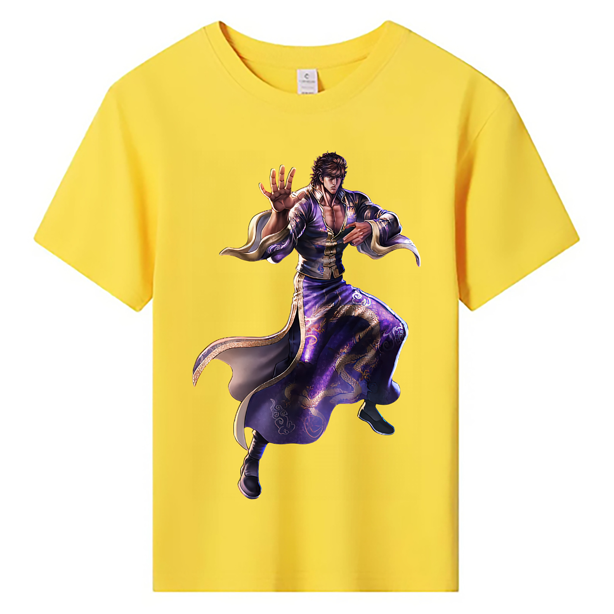 （画像用） 北斗の拳 Fist of the North Star 綿100％キッズTシャツ（フロントプリント）