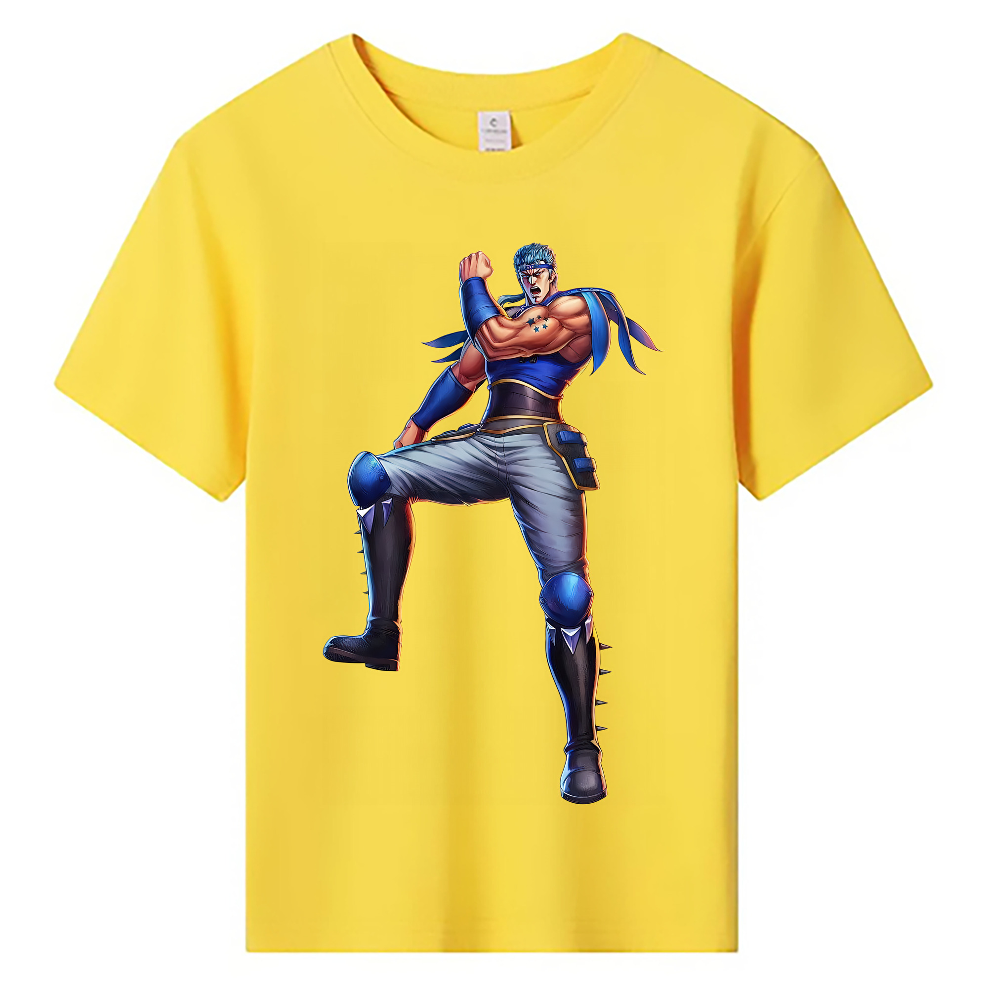 （画像用） 北斗の拳 Fist of the North Star 綿100％キッズTシャツ（フロントプリント）