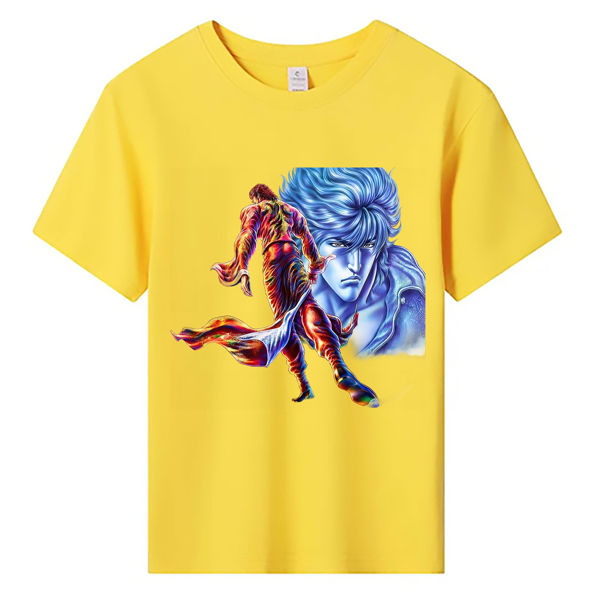 （画像用） 北斗の拳 Fist of the North Star 綿100％キッズTシャツ（フロントプリント）