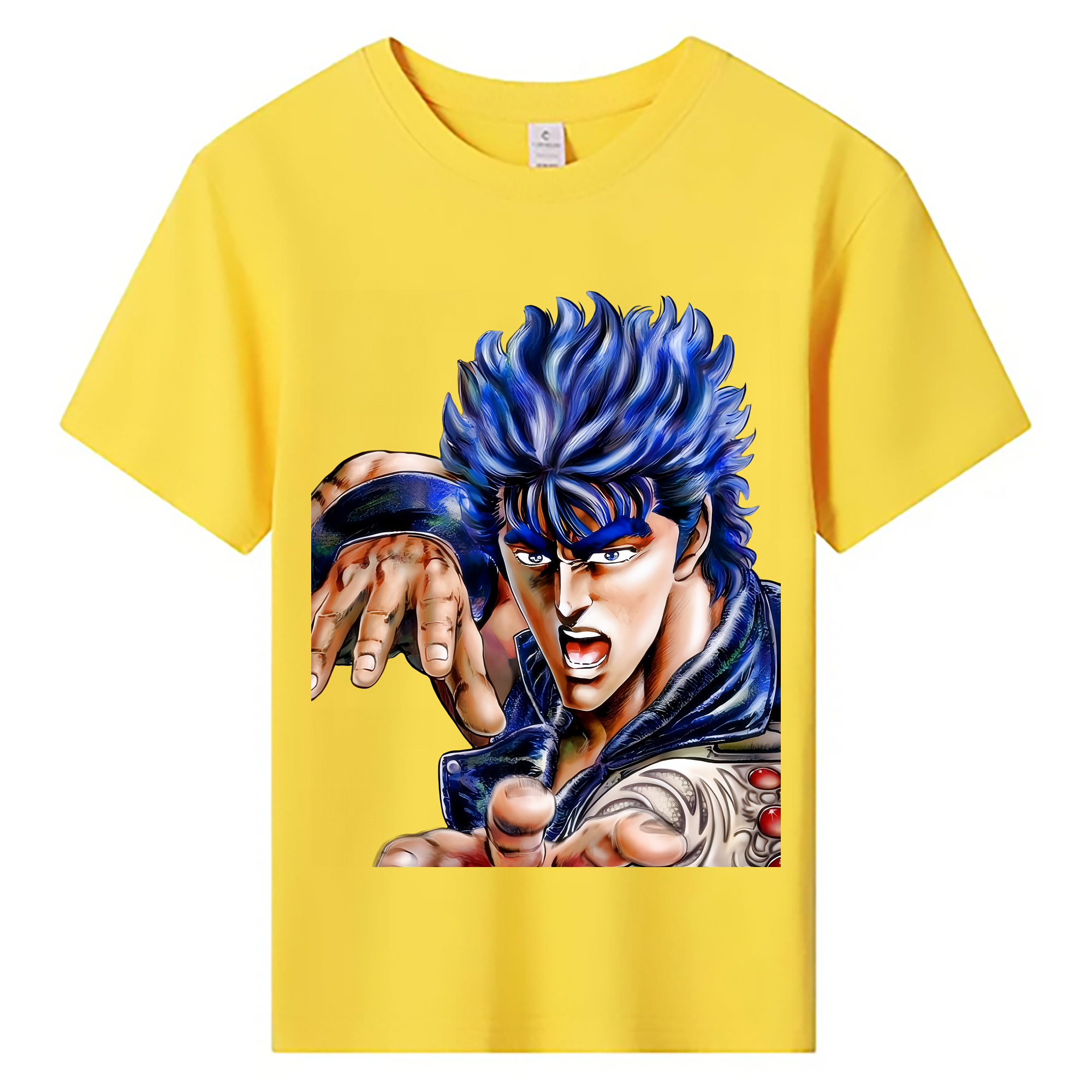（画像用） 北斗の拳 Fist of the North Star 綿100％キッズTシャツ（フロントプリント）