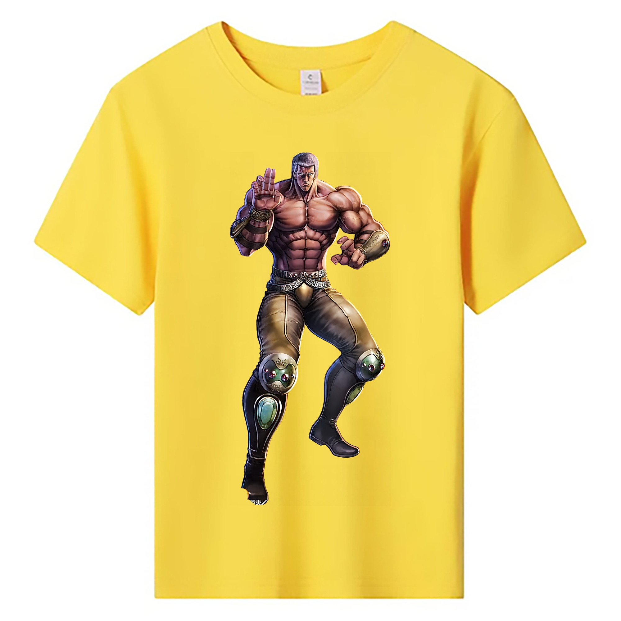 （画像用） 北斗の拳 Fist of the North Star 綿100％キッズTシャツ（フロントプリント）