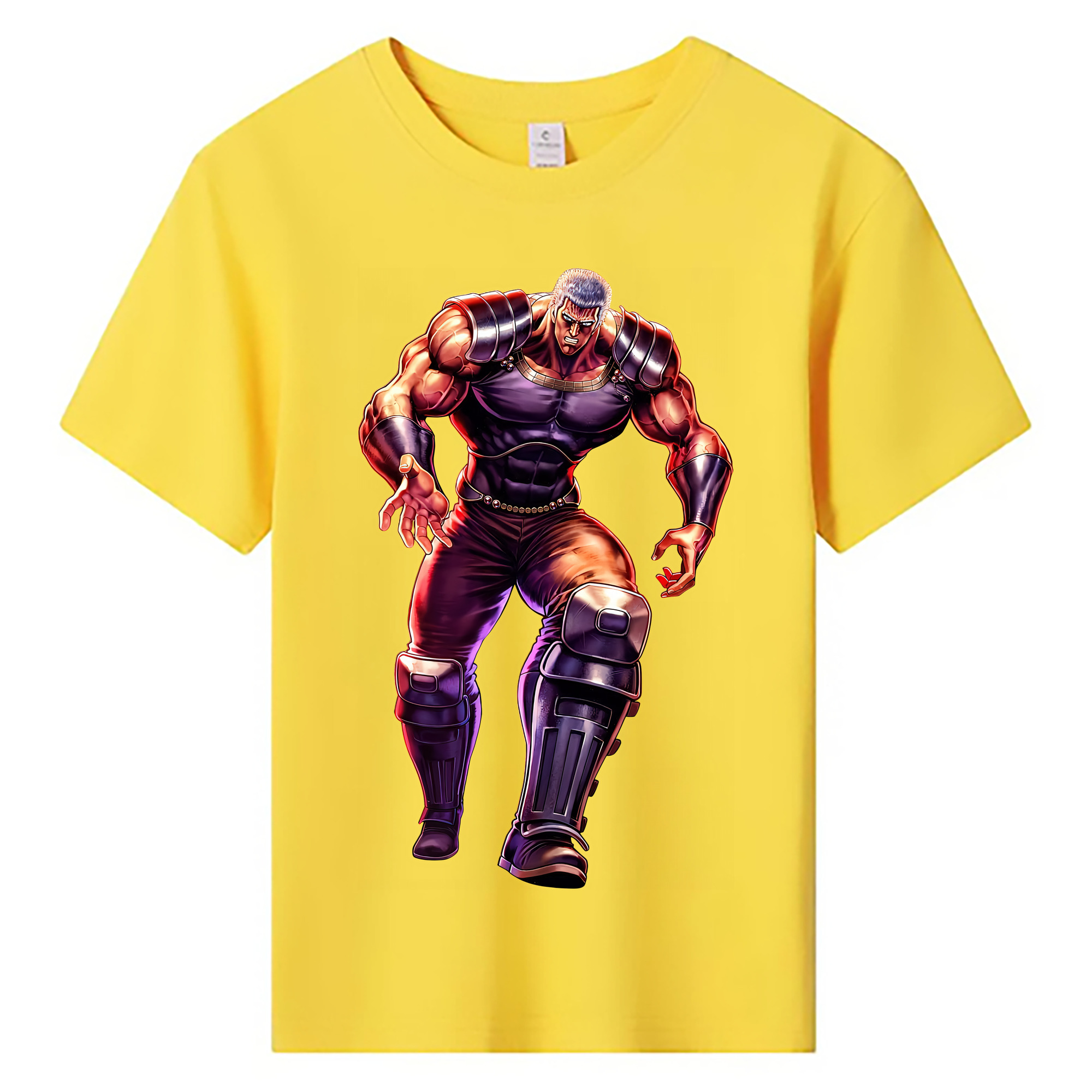 （画像用） 北斗の拳 Fist of the North Star 綿100％キッズTシャツ（フロントプリント）